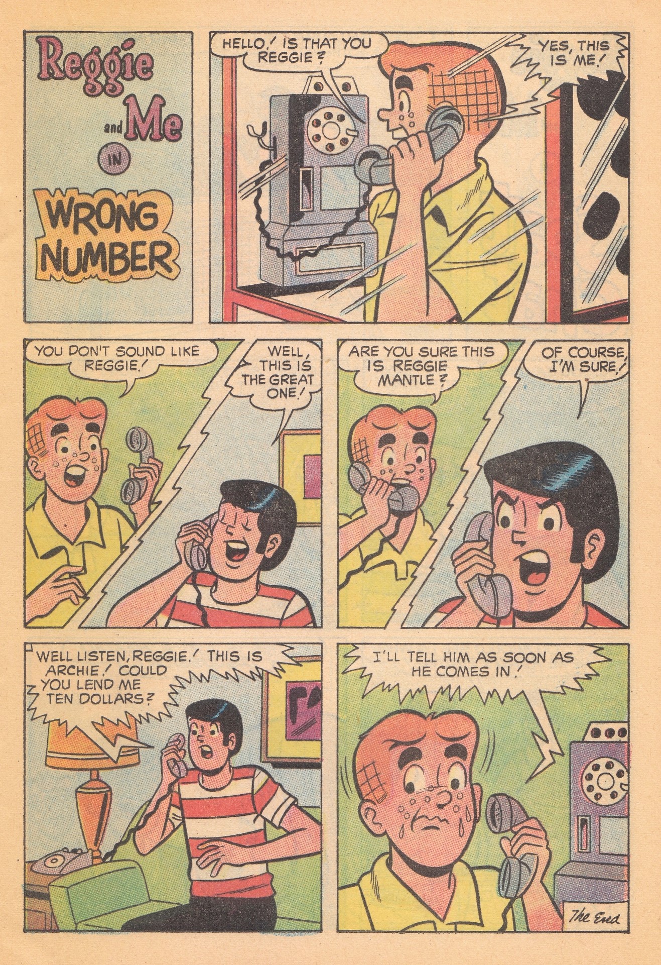 Read online Reggie and Me (1966) comic -  Issue #38 - 13
