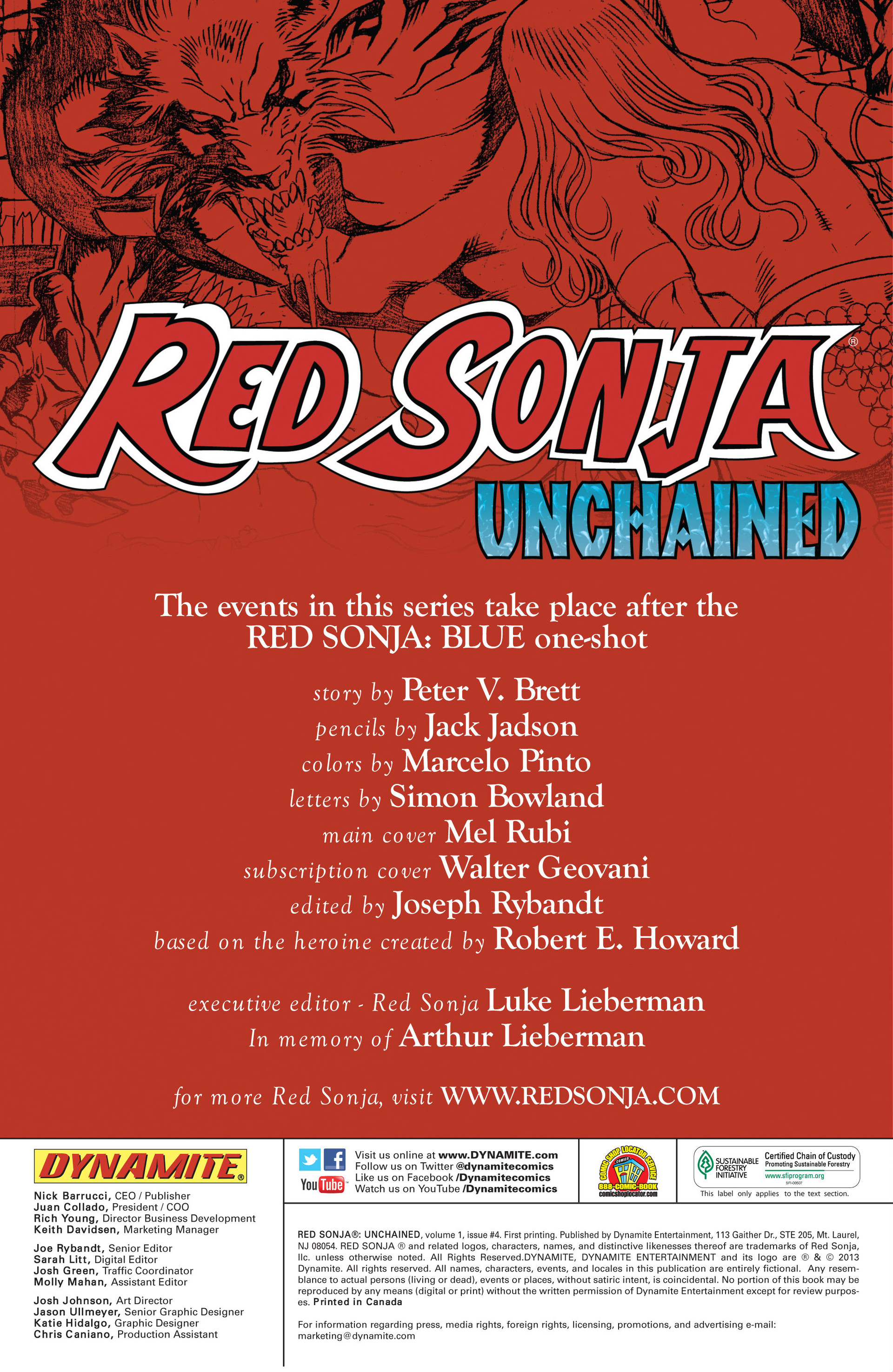 Read online Red Sonja: Unchained comic -  Issue #4 - 2