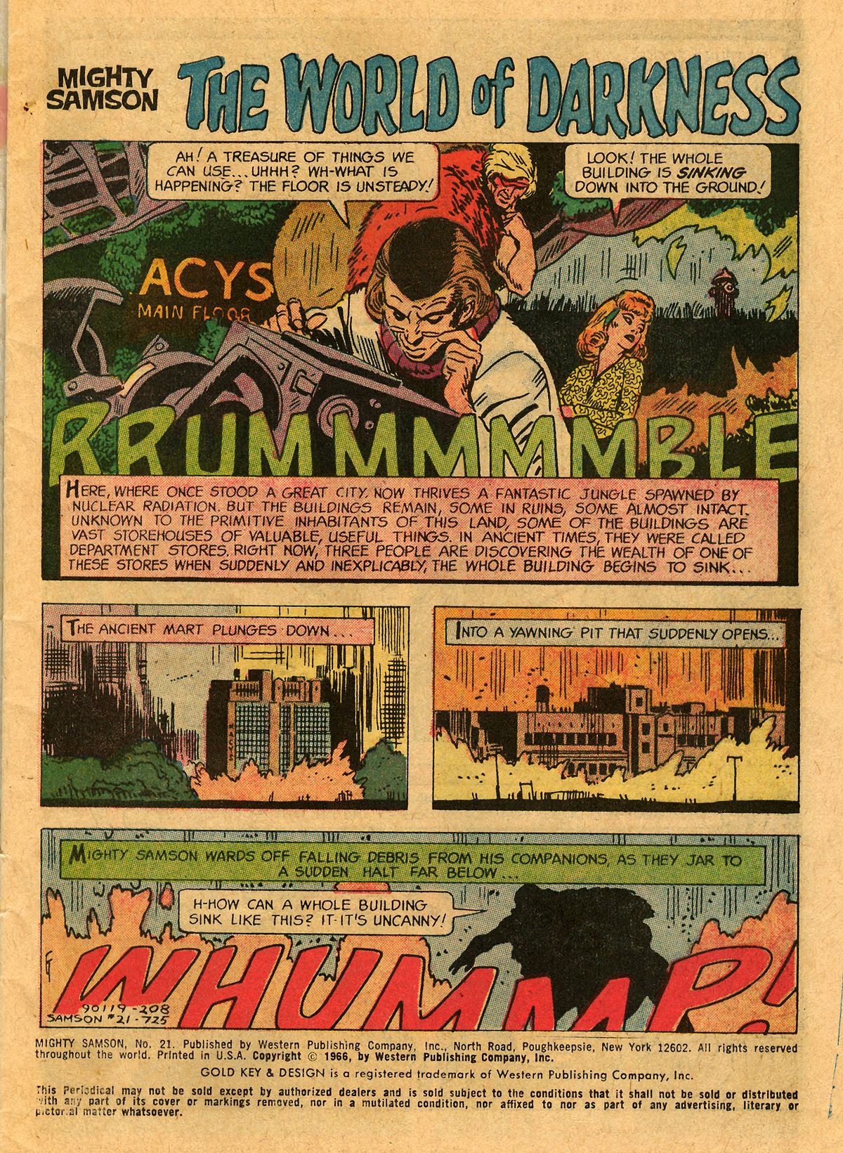 Read online Mighty Samson (1964) comic -  Issue #21 - 3