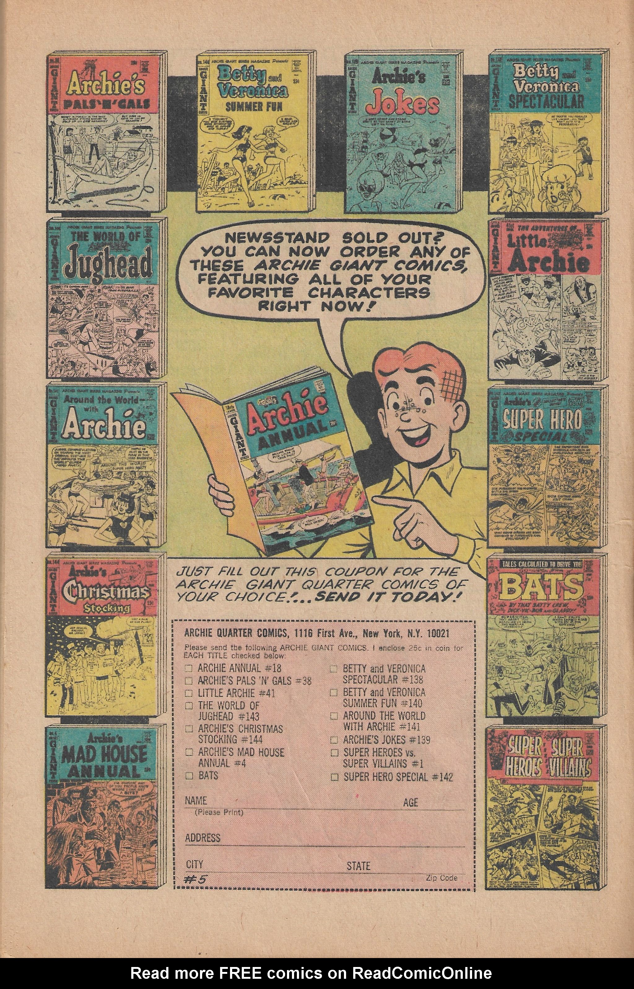 Read online Archie's Pals 'N' Gals (1952) comic -  Issue #39 - 62
