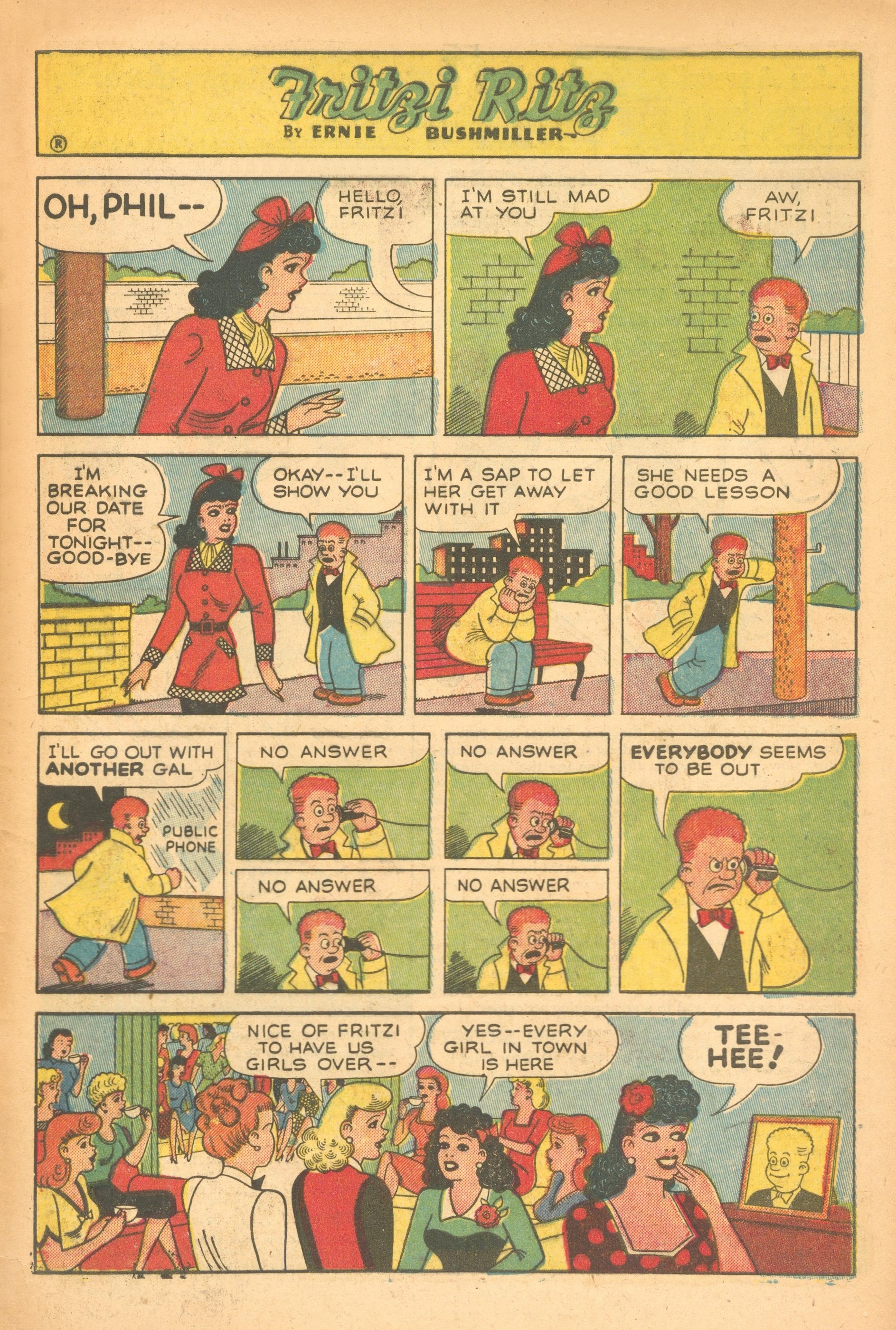 Read online Fritzi Ritz (1953) comic -  Issue #27 - 33