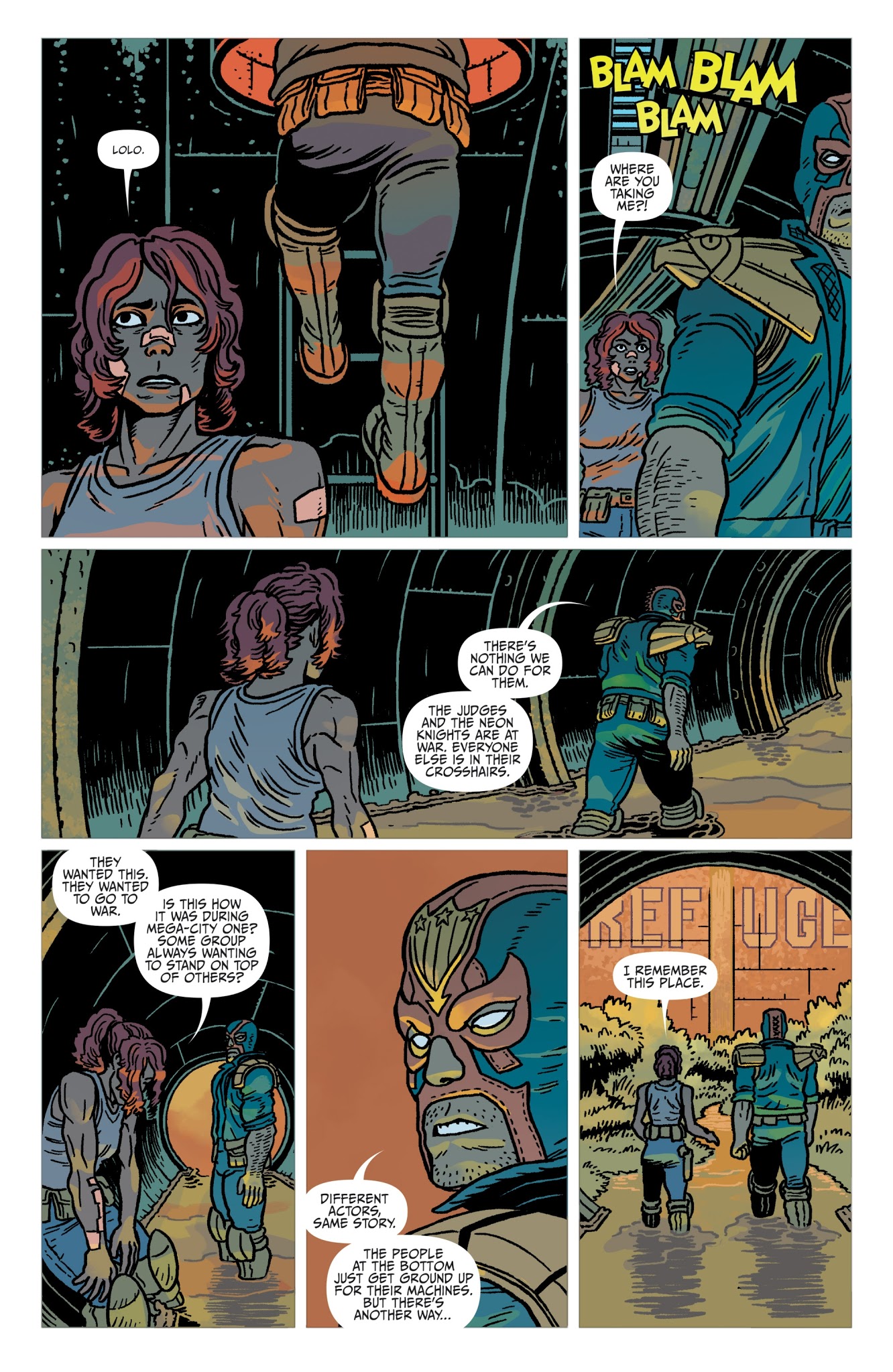 Read online Judge Dredd: The Blessed Earth comic -  Issue #7 - 16