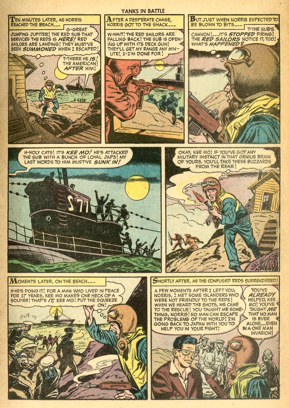 Read online Yanks In Battle comic -  Issue #1 - 17