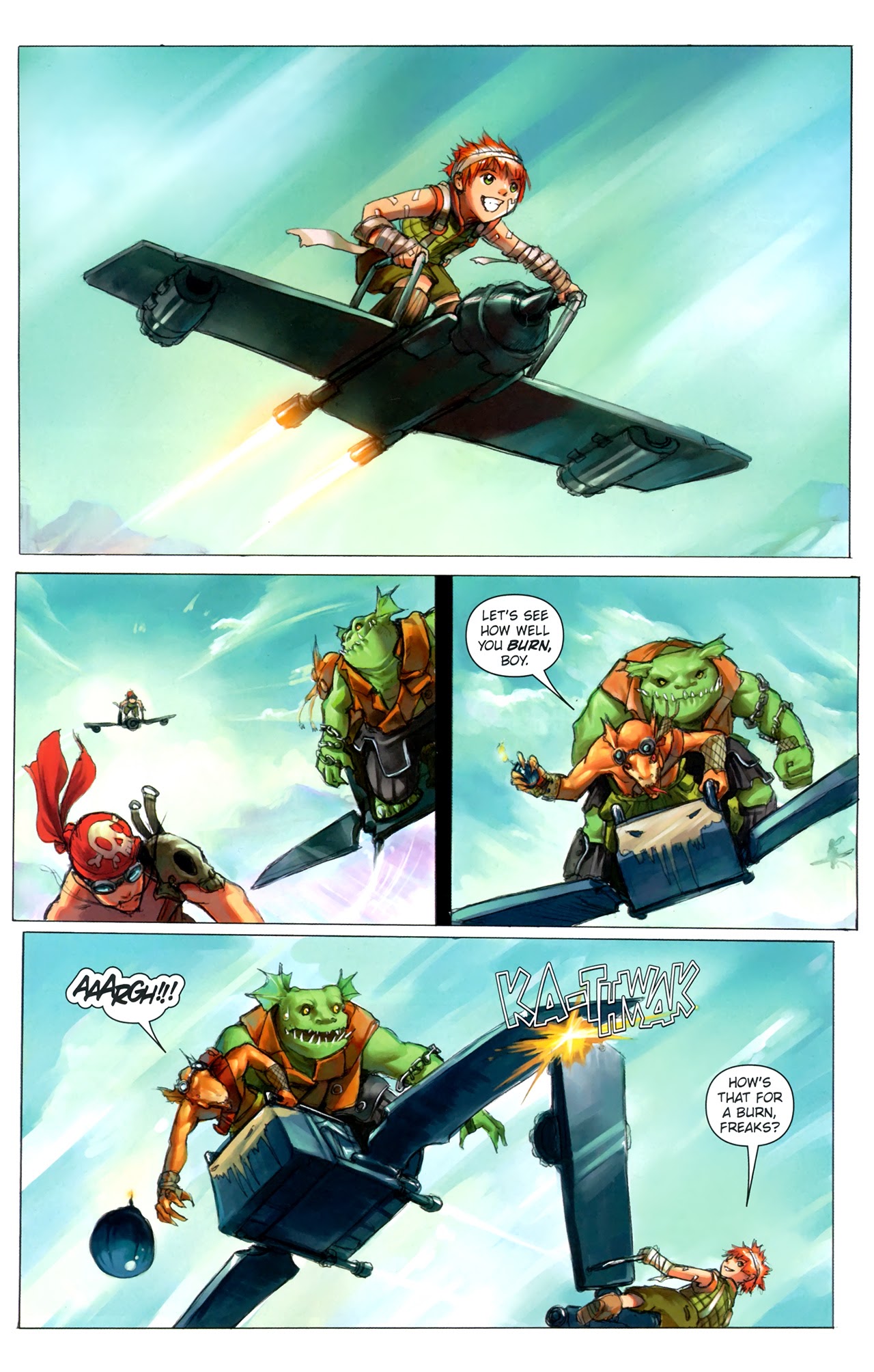 Read online Sky Pirates Of Neo Terra comic -  Issue #4 - 5