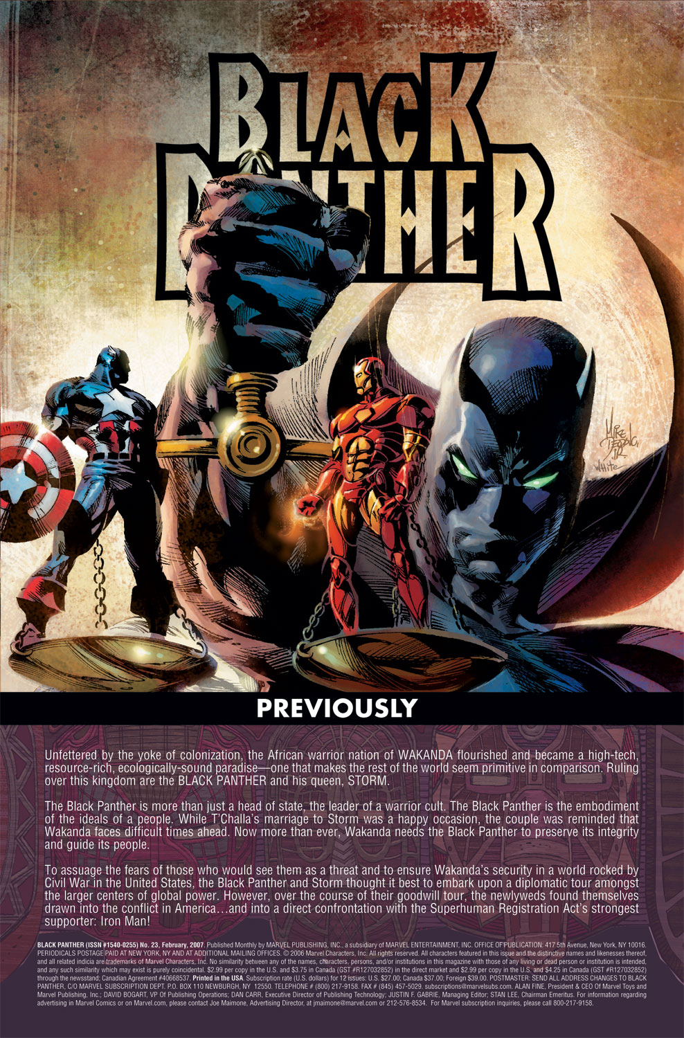Read online Black Panther (2005) comic -  Issue #23 - 2