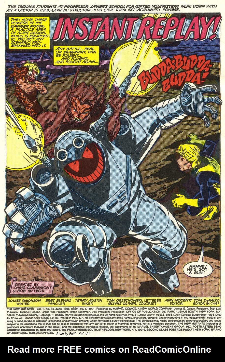 Read online The New Mutants comic -  Issue #64 - 2