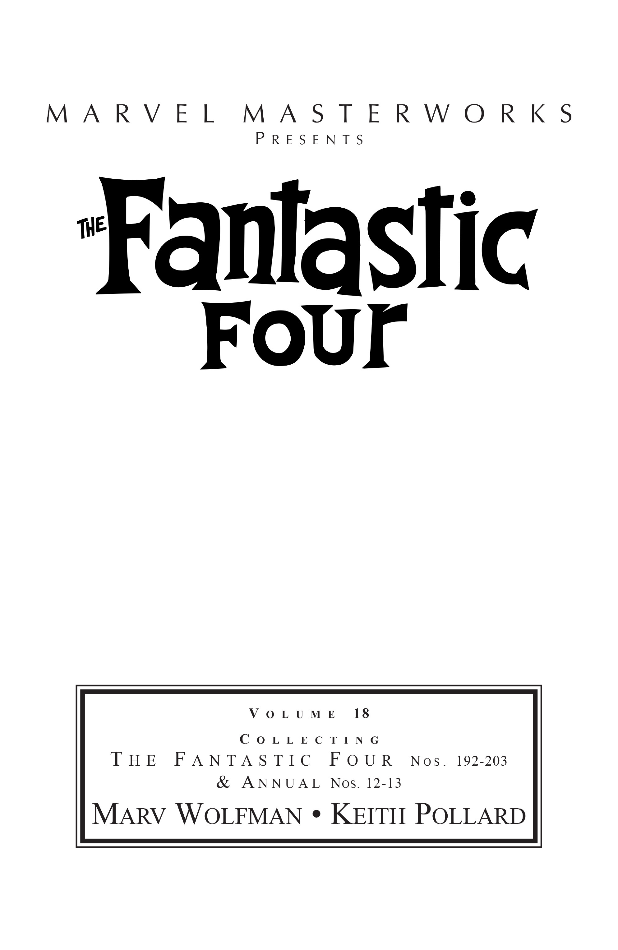 Read online Marvel Masterworks: The Fantastic Four comic -  Issue # TPB 18 (Part 1) - 2