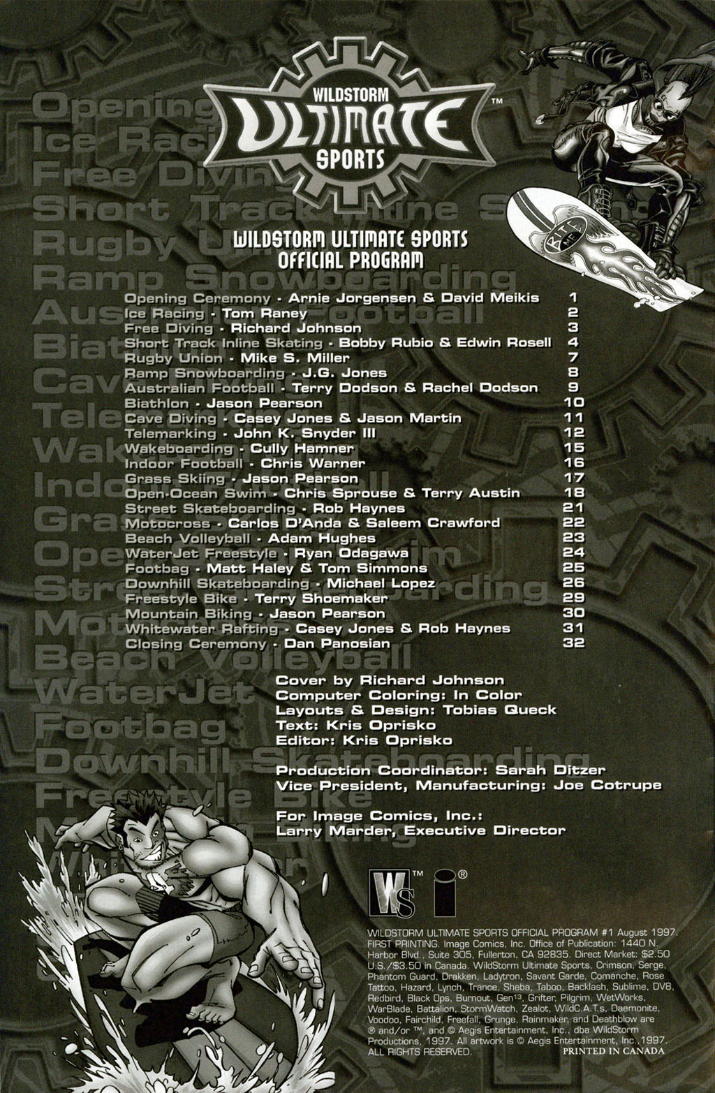Read online Wildstorm Ultimate Sports Official Program comic -  Issue # Full - 2