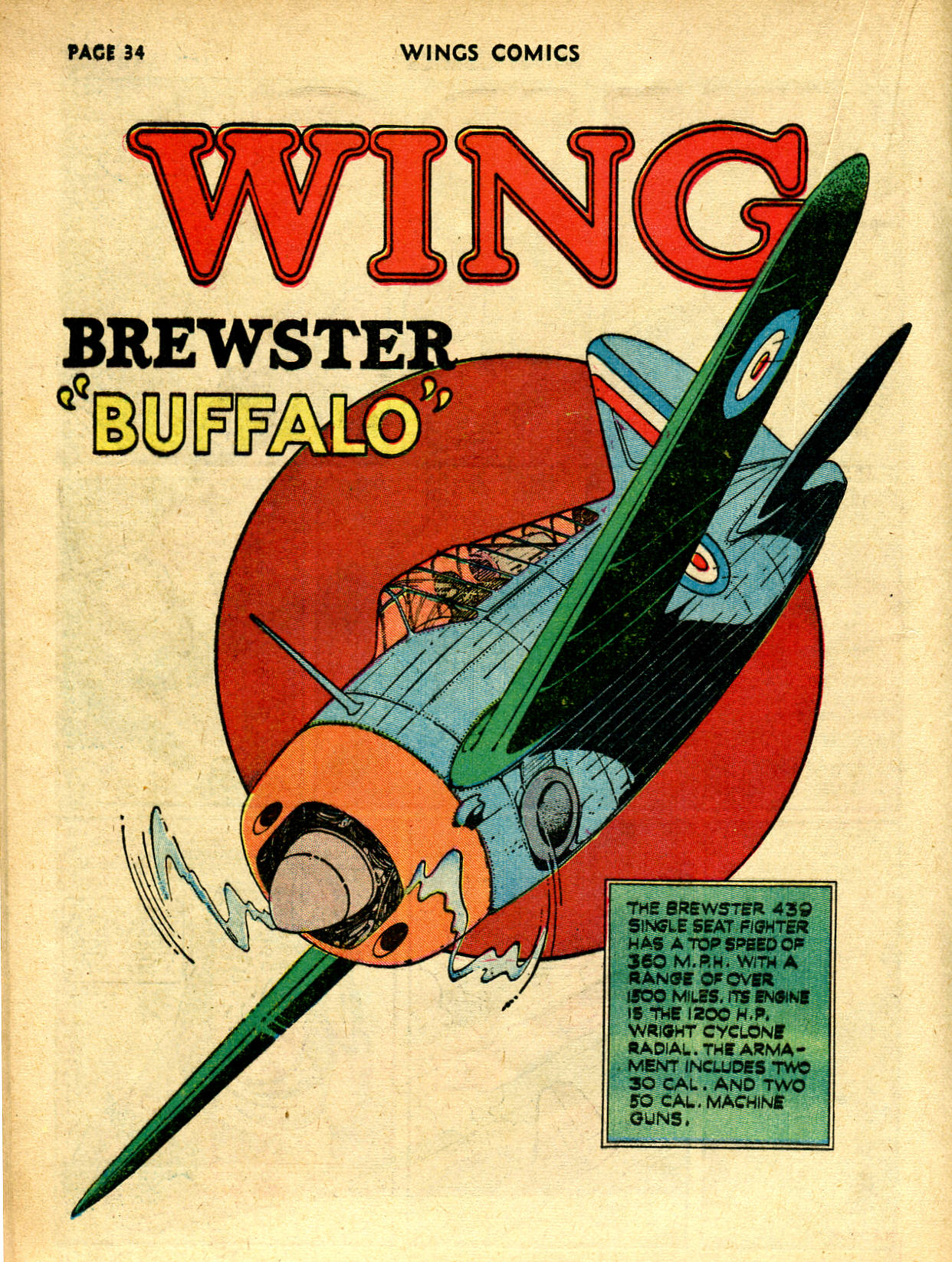Read online Wings Comics comic -  Issue #12 - 36