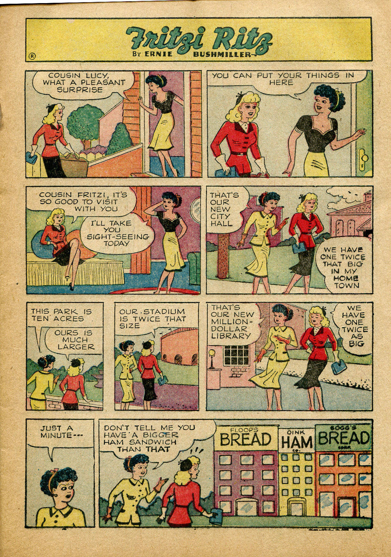 Read online Fritzi Ritz (1953) comic -  Issue #41 - 9
