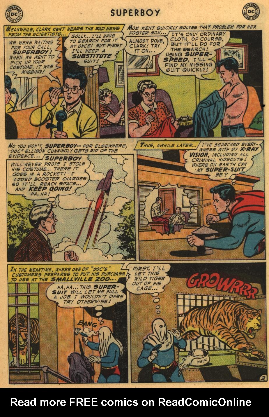Read online Superboy (1949) comic -  Issue #54 - 4