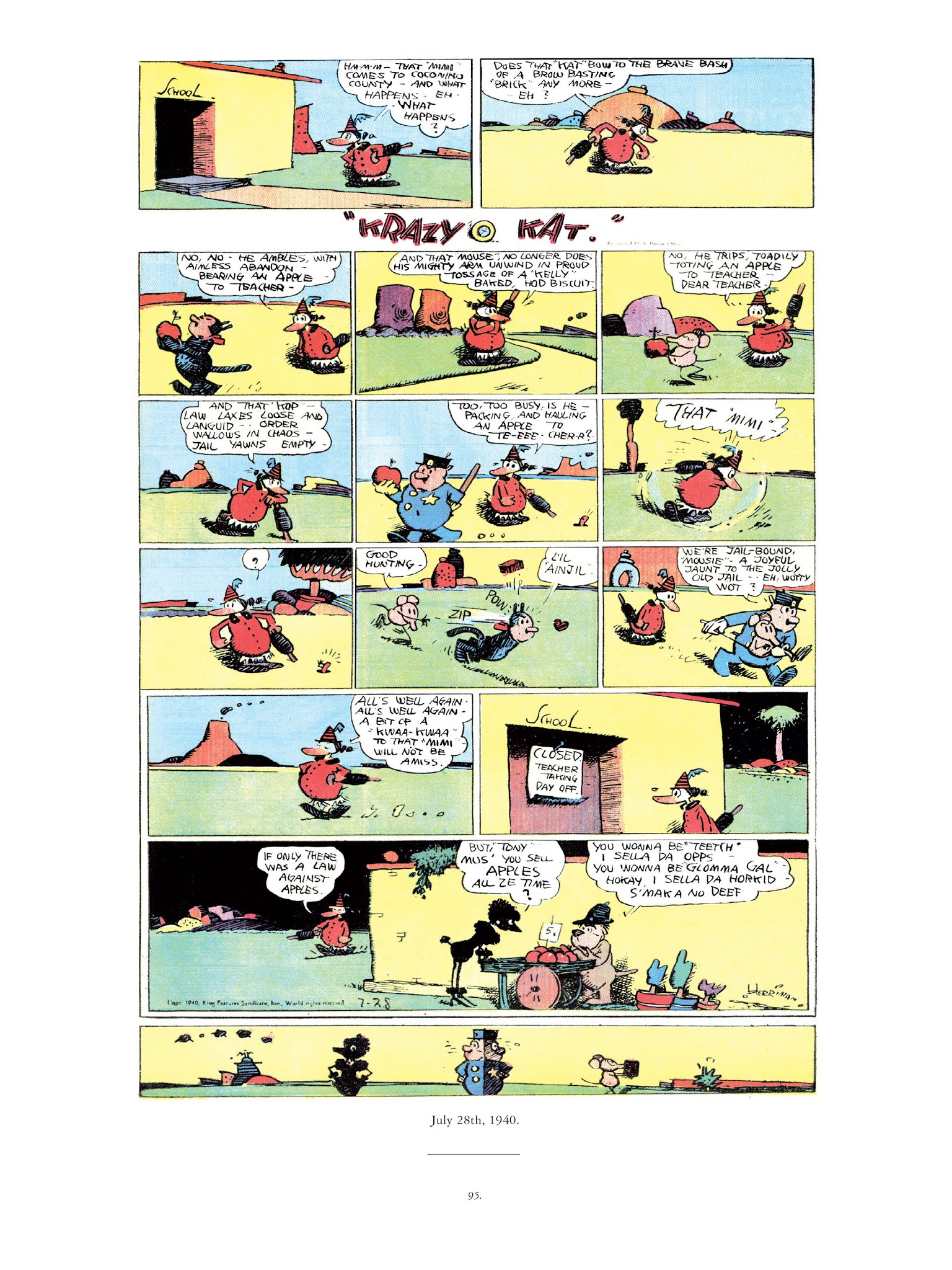 Read online Krazy & Ignatz comic -  Issue # TPB 11 - 95