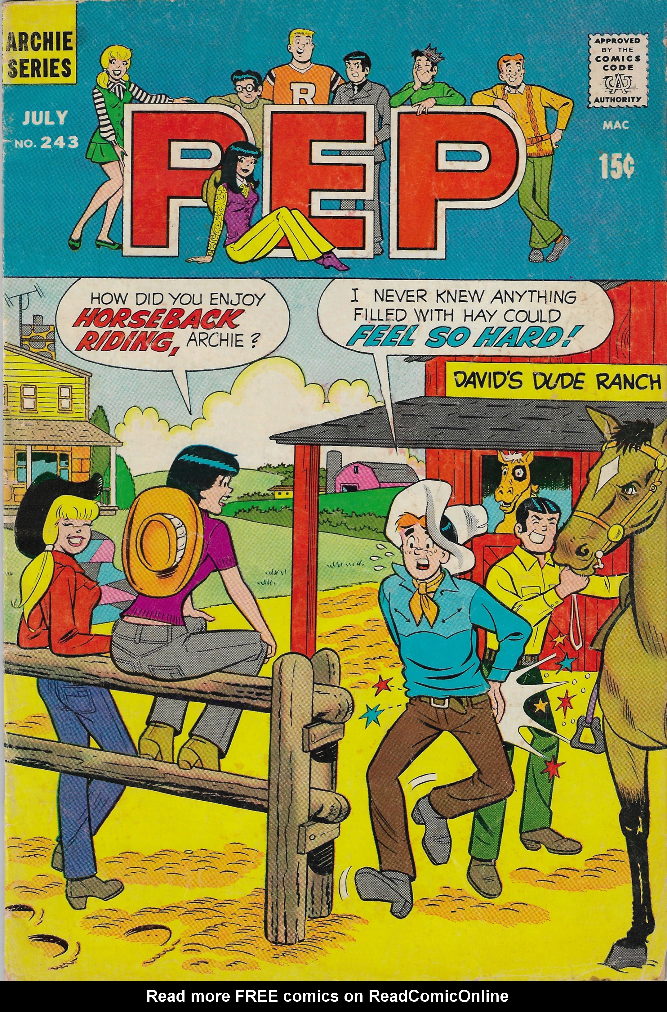 Read online Pep Comics comic -  Issue #243 - 1