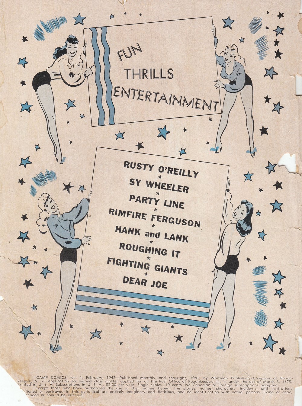 Read online Camp Comics comic -  Issue #1 - 2