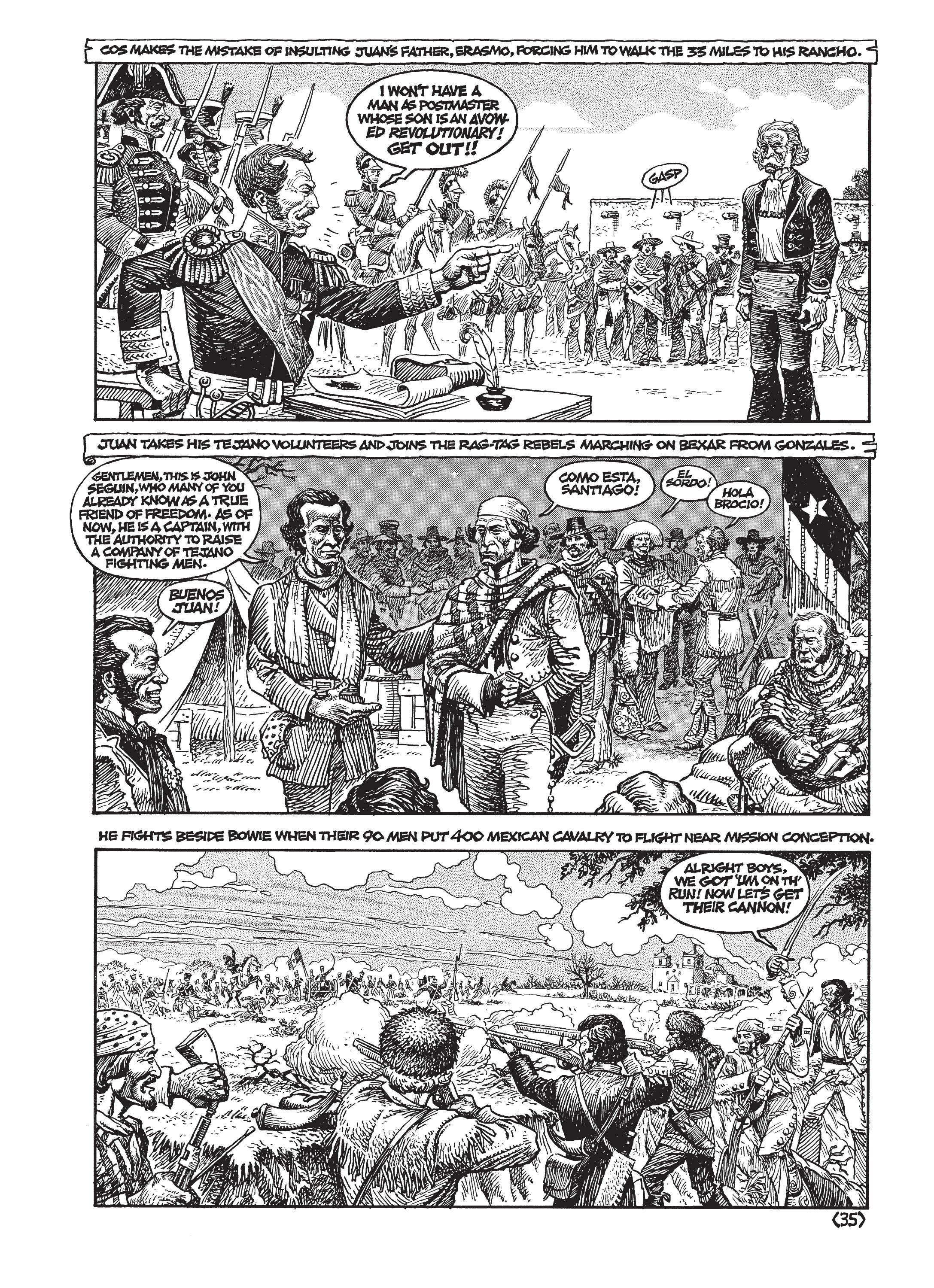 Read online Jack Jackson's American History: Los Tejanos and Lost Cause comic -  Issue # TPB (Part 1) - 39