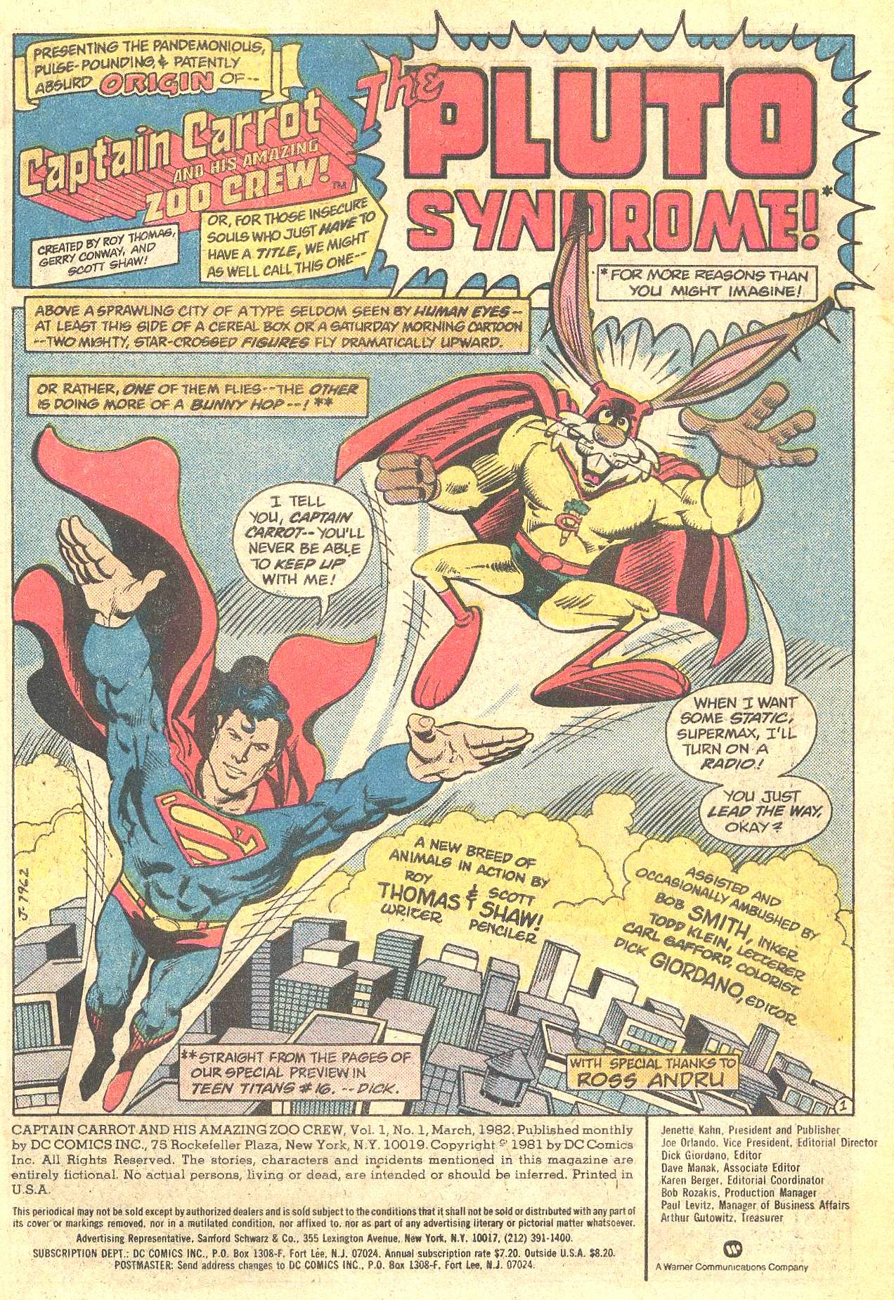 Read online Captain Carrot and His Amazing Zoo Crew! comic -  Issue #1 - 2