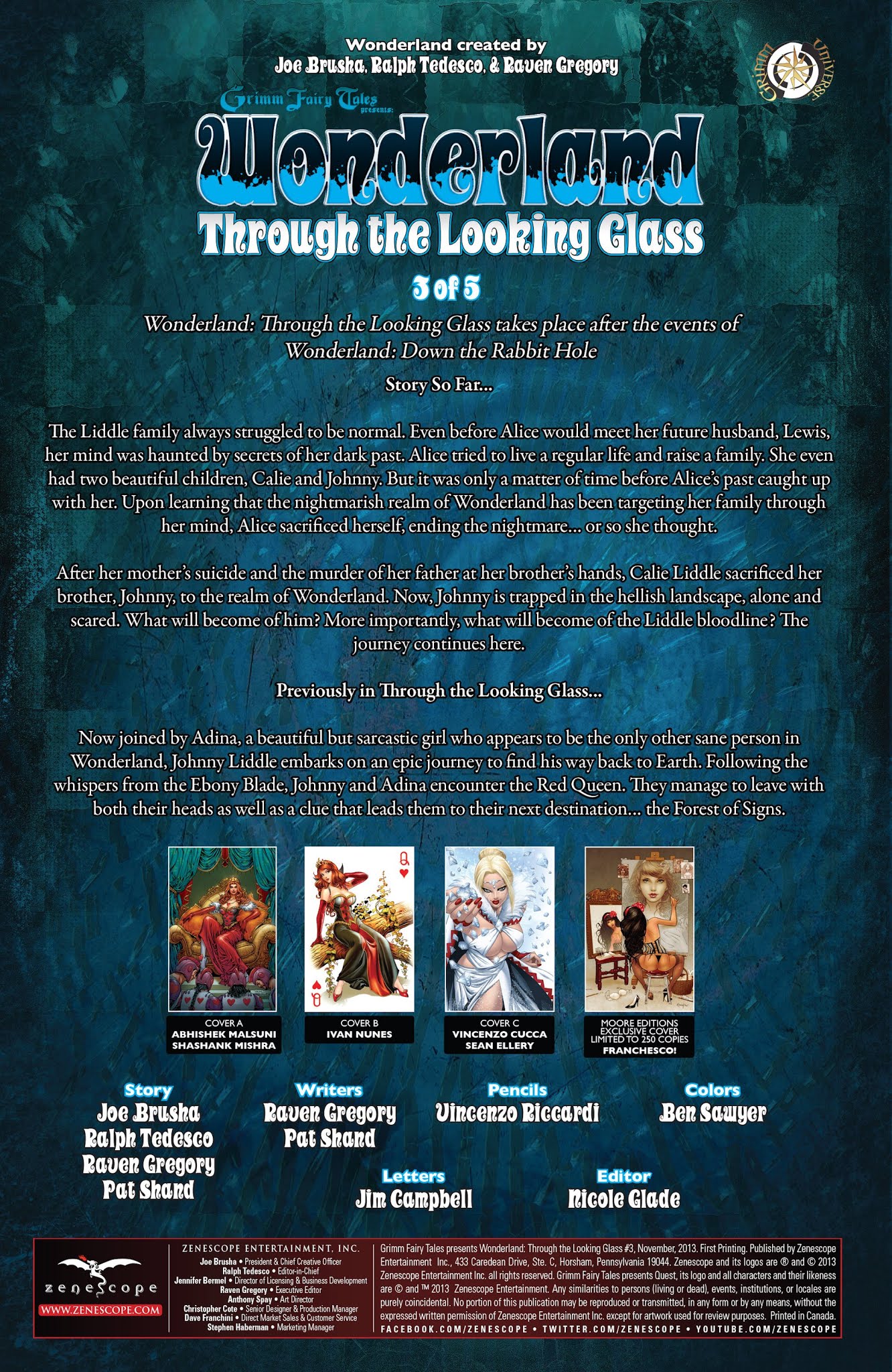 Read online Grimm Fairy Tales presents Wonderland: Through the Looking Glass comic -  Issue #3 - 2