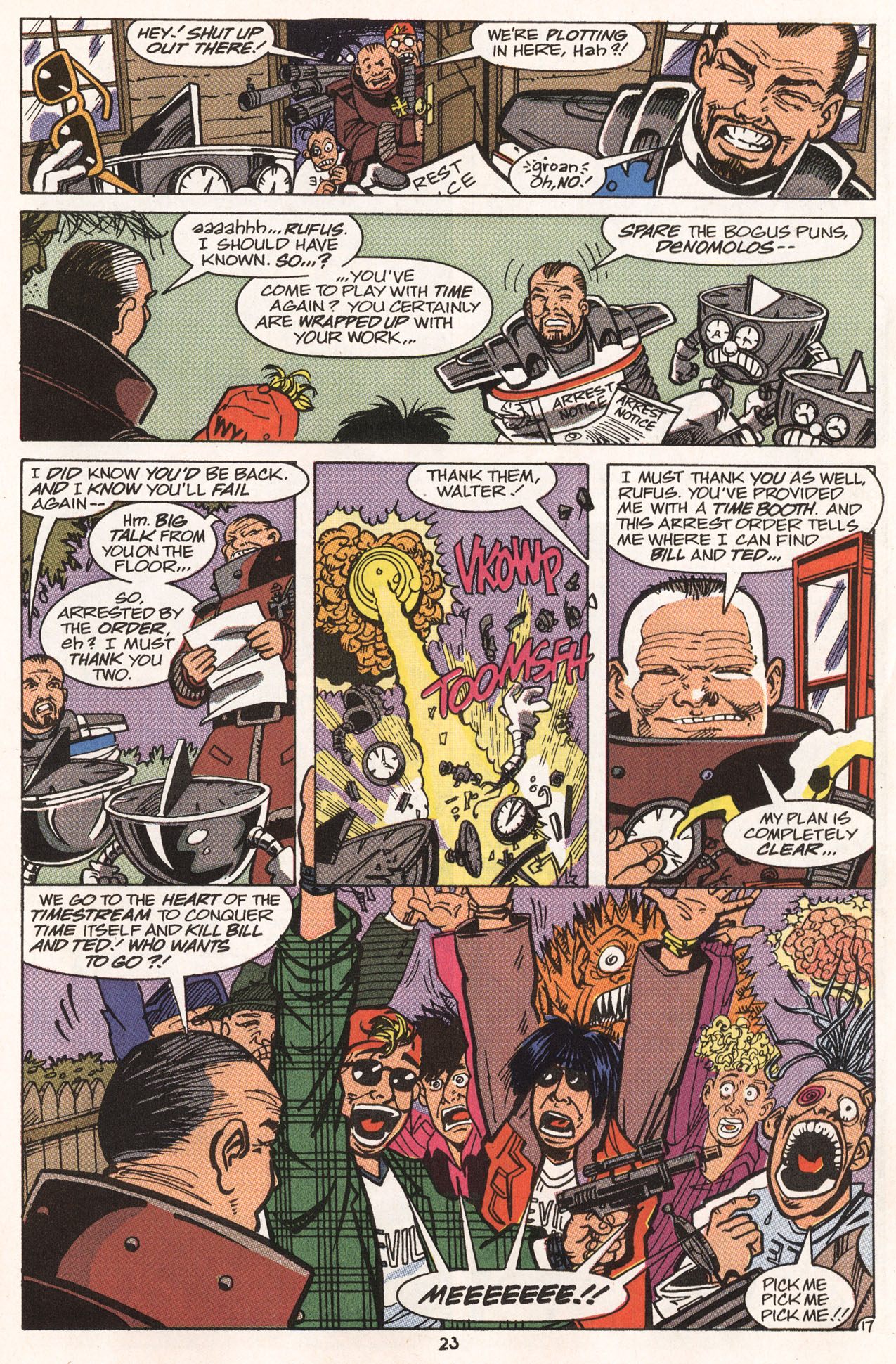 Read online Bill & Ted's Excellent Comic Book comic -  Issue #6 - 23
