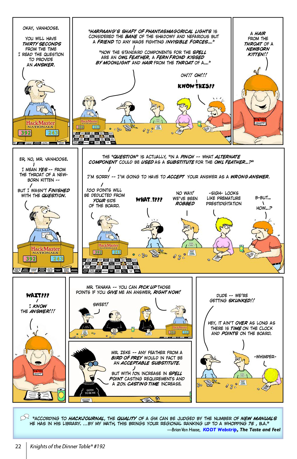 Read online Knights of the Dinner Table comic -  Issue #192 - 24