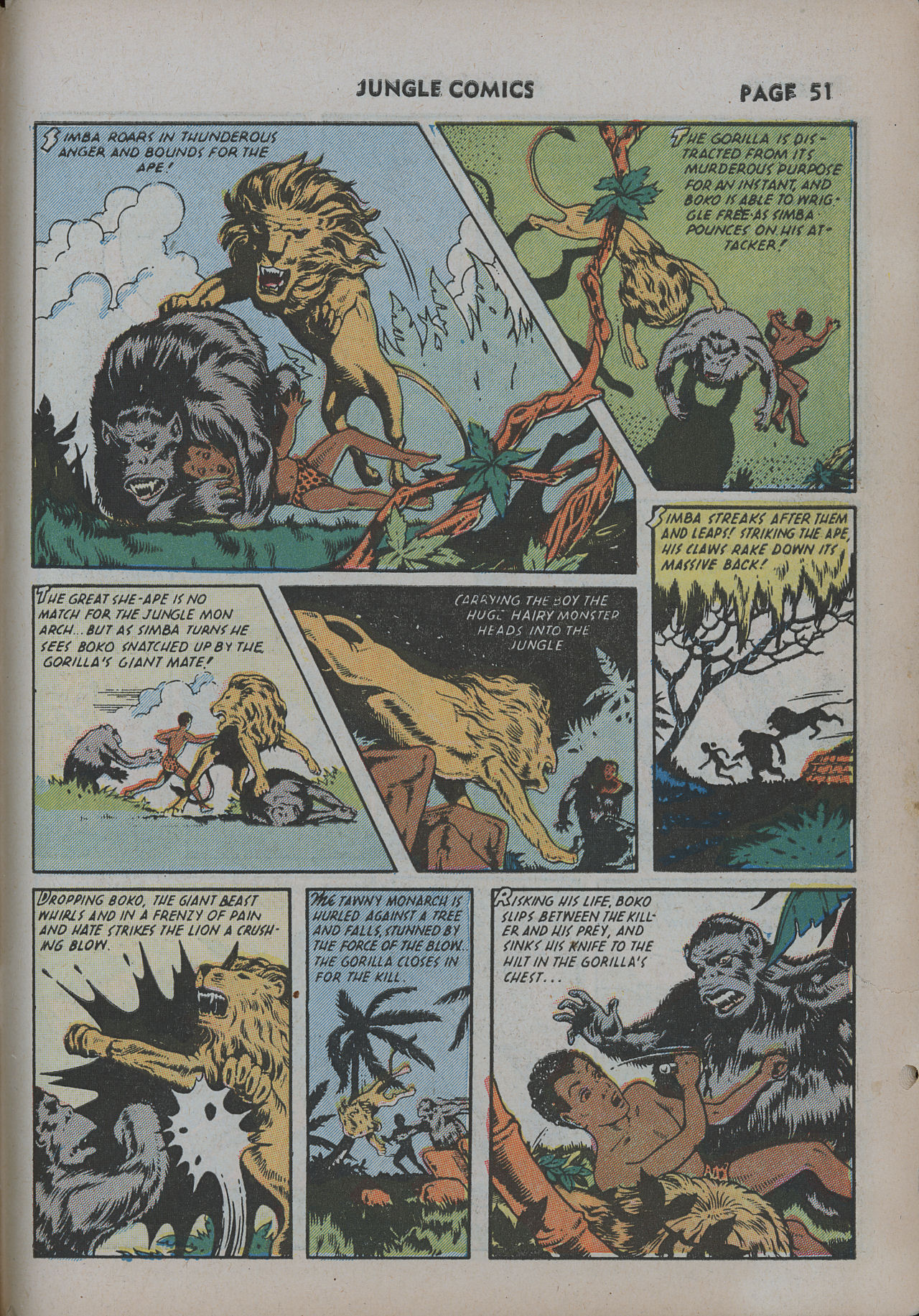 Read online Jungle Comics comic -  Issue #31 - 54