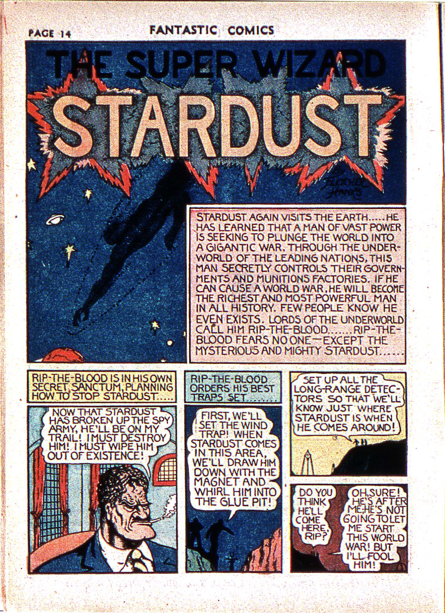 Read online Fantastic Comics comic -  Issue #2 - 16