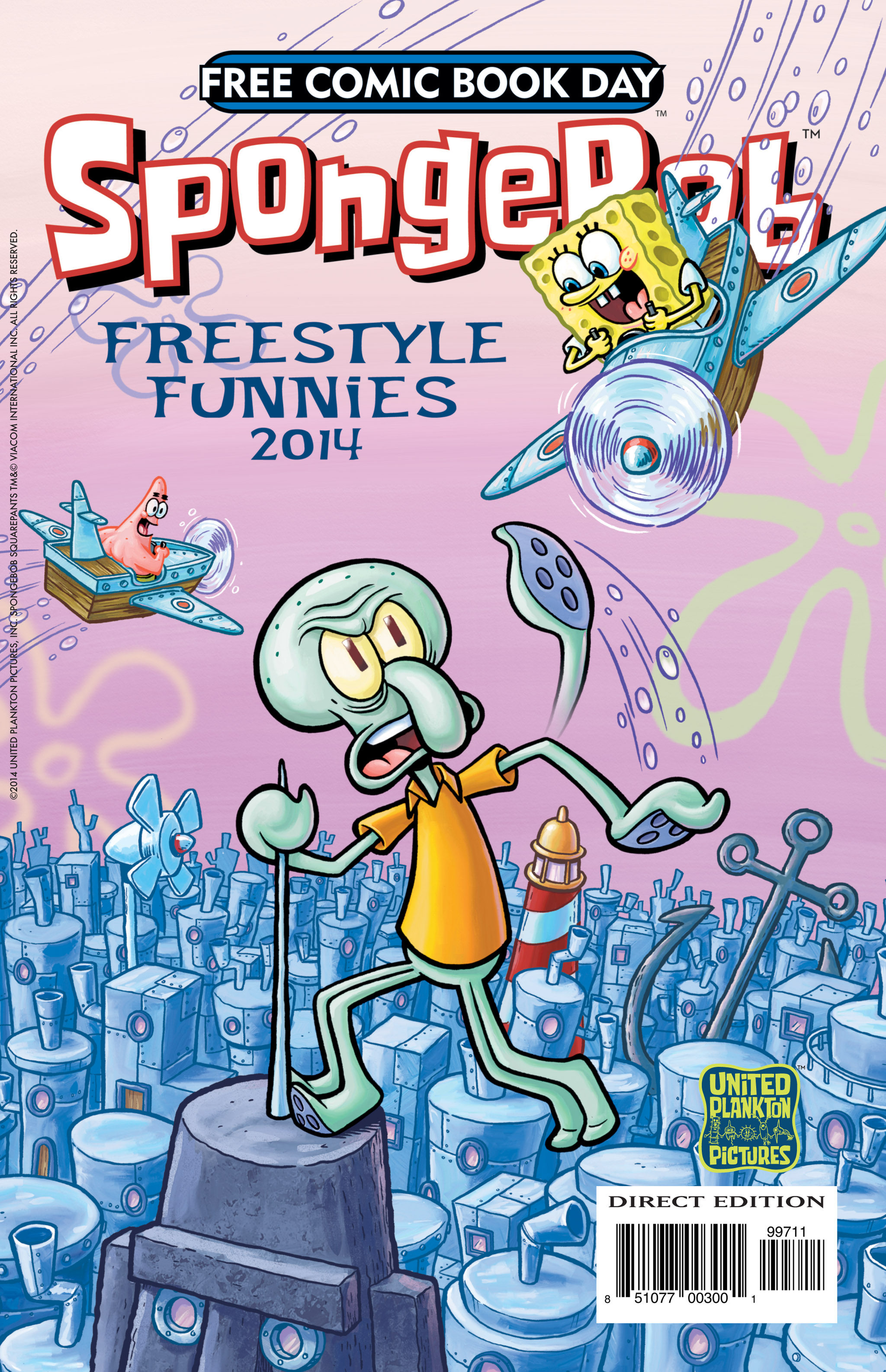 Read online Free Comic Book Day 2014 comic -  Issue # SpongeBob Freestyle Funnies 2014 - 1