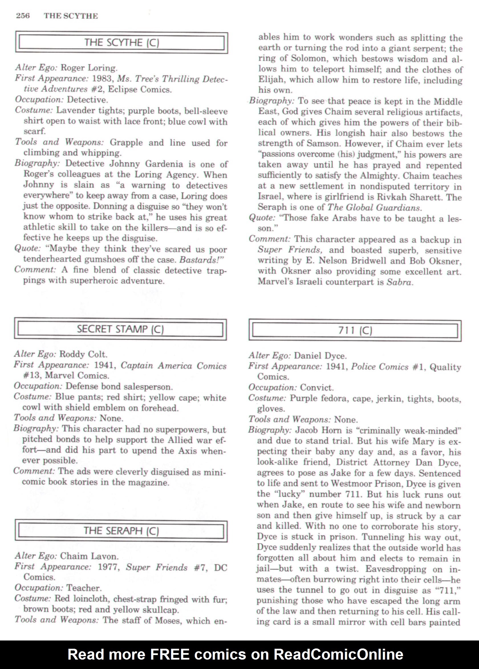 Read online The Encyclopedia of Superheroes comic -  Issue # TPB (Part 3) - 84