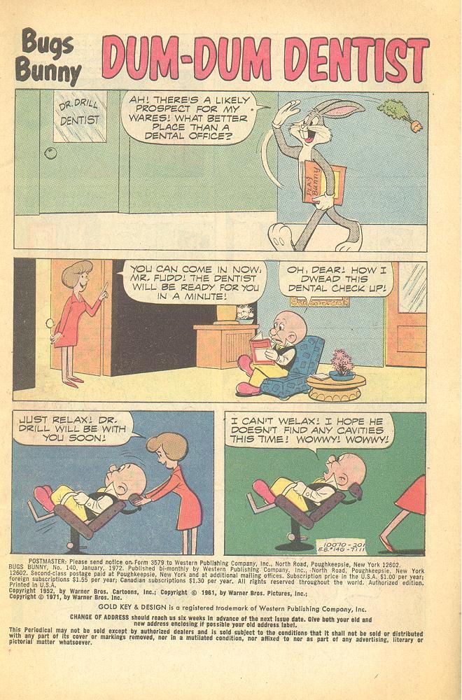 Read online Bugs Bunny comic -  Issue #140 - 2