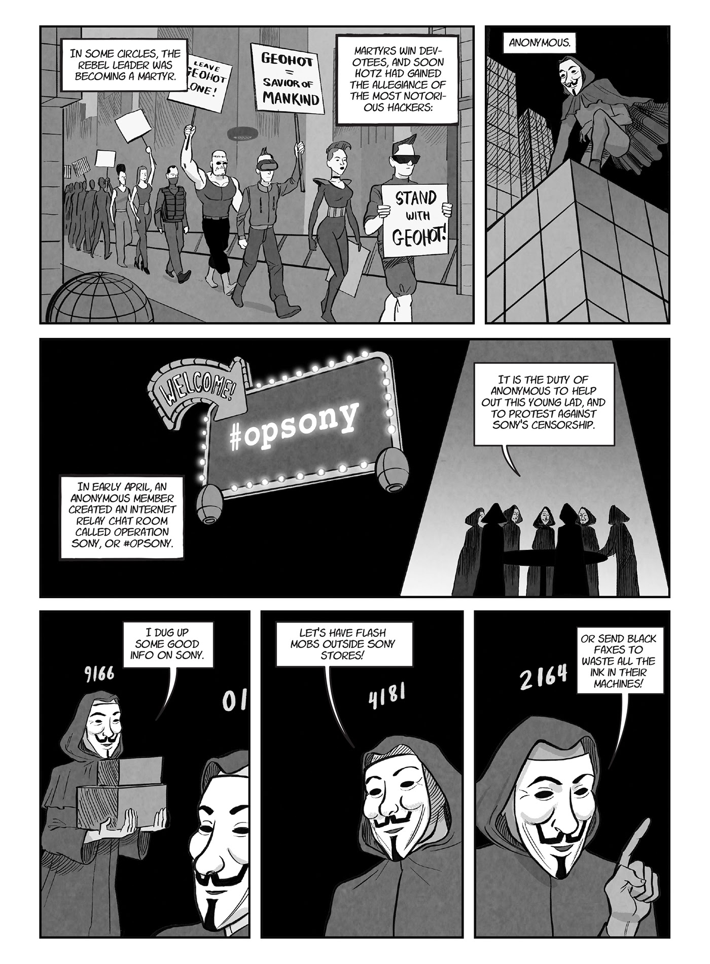 Read online A for Anonymous: How a Mysterious Hacker Collective Transformed the World comic -  Issue # TPB - 53