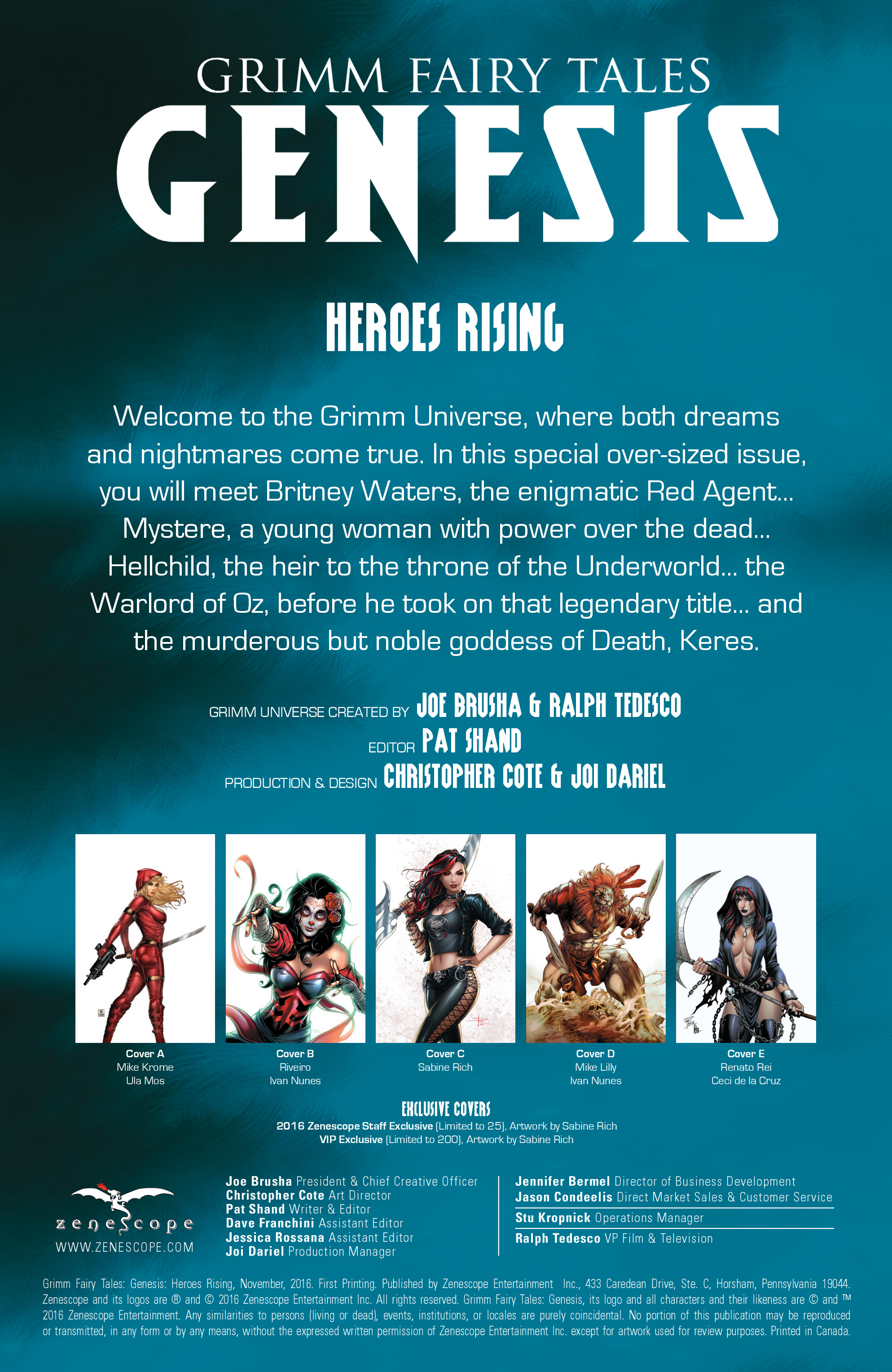 Read online Grimm Fairy Tales Genesis: Heroes Rising comic -  Issue # Full - 3