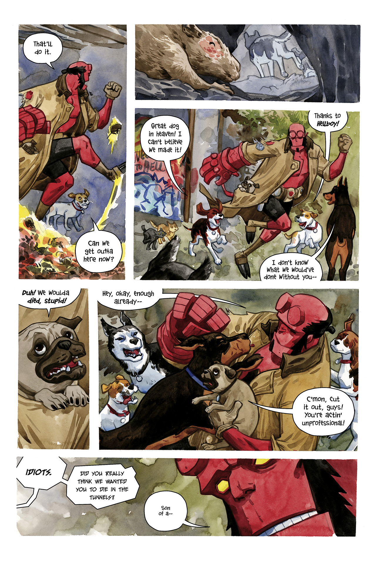 Read online Hellboy/Beasts of Burden: Sacrifice comic -  Issue # Full - 22