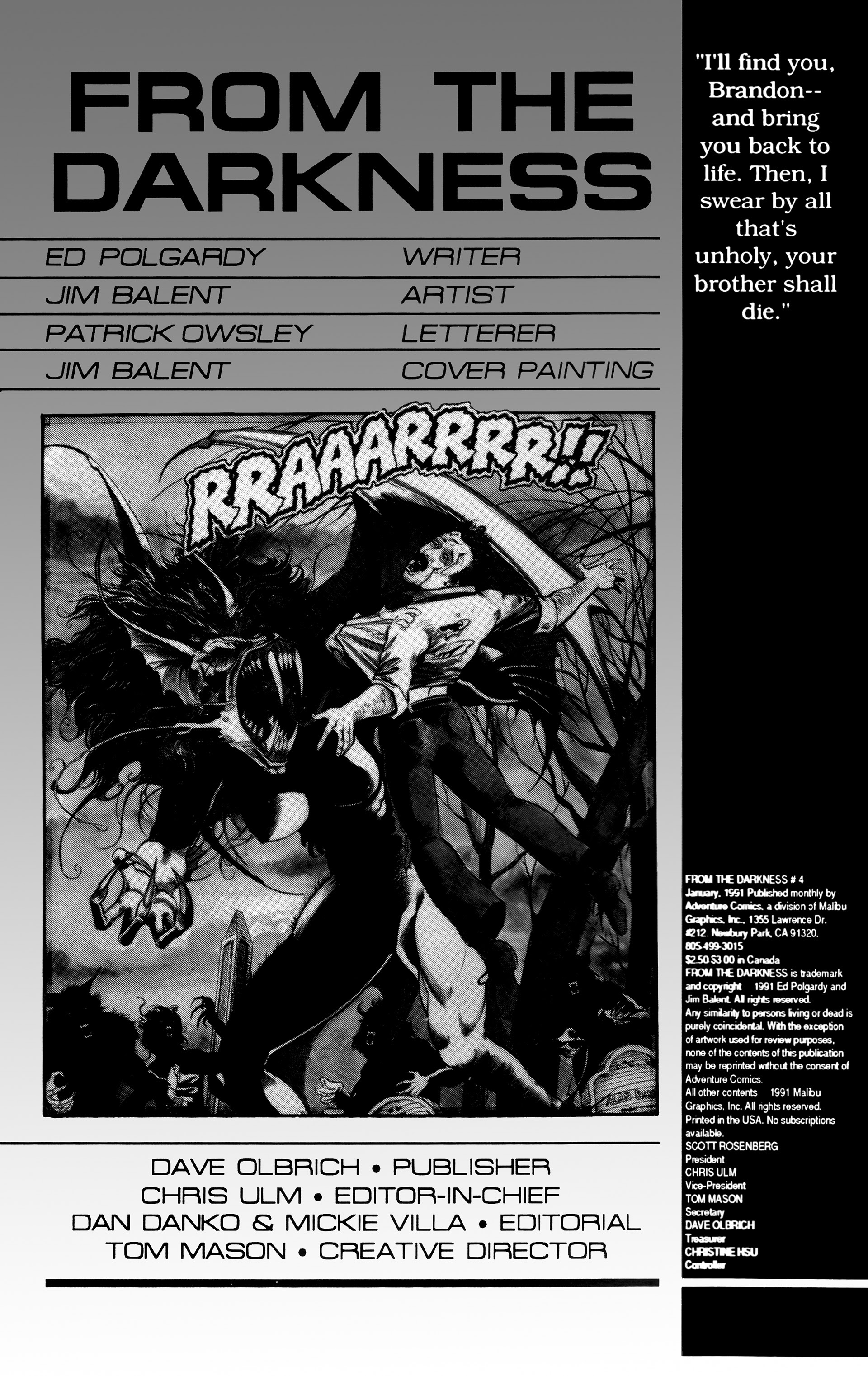 Read online From the Darkness comic -  Issue #4 - 2