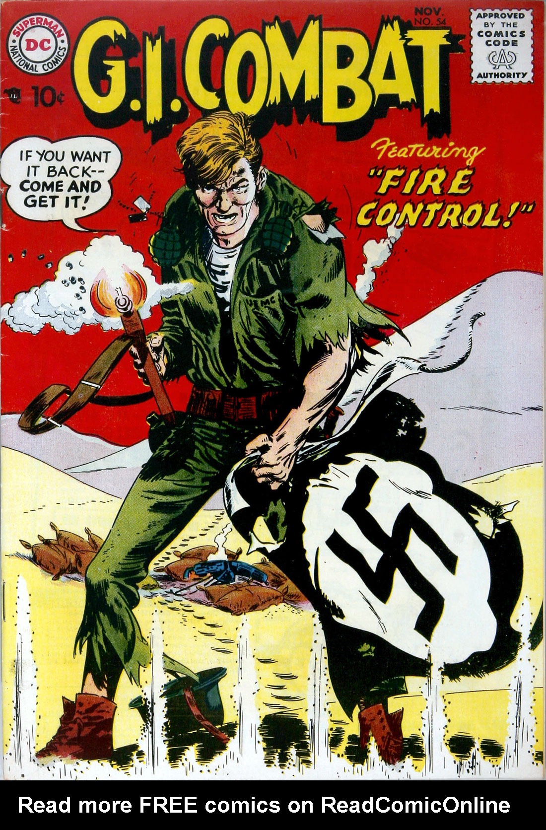 Read online G.I. Combat (1952) comic -  Issue #54 - 1