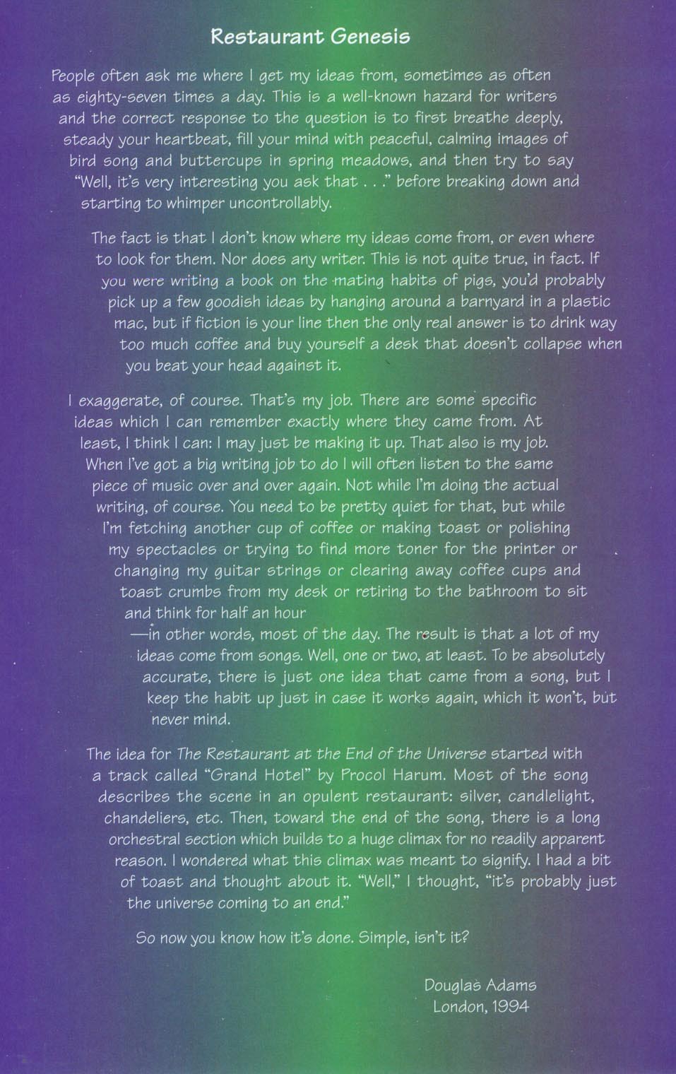 Read online The Restaurant at the End of the Universe comic -  Issue #2 - 5