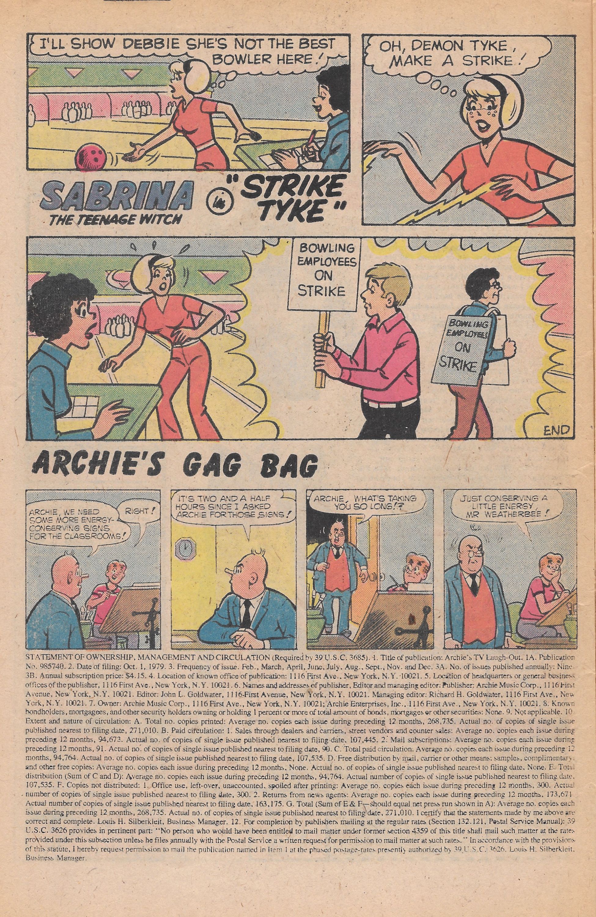 Read online Archie's TV Laugh-Out comic -  Issue #75 - 10