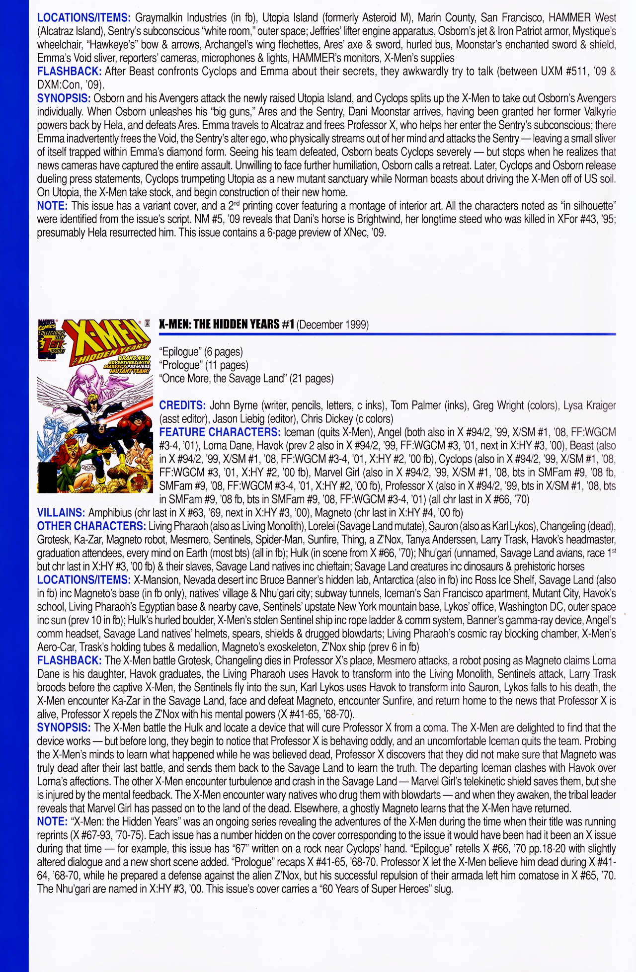 Read online Official Index to the Marvel Universe comic -  Issue #13 - 64