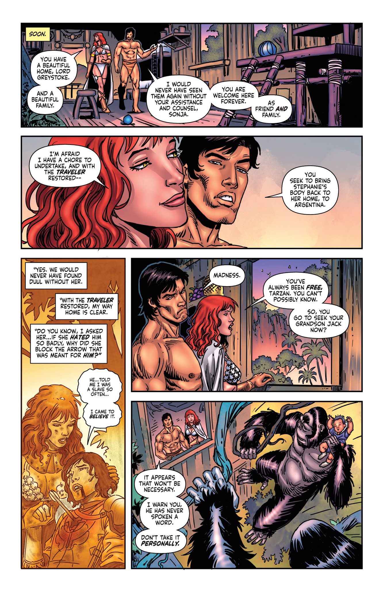 Read online Red Sonja/Tarzan comic -  Issue #6 - 26