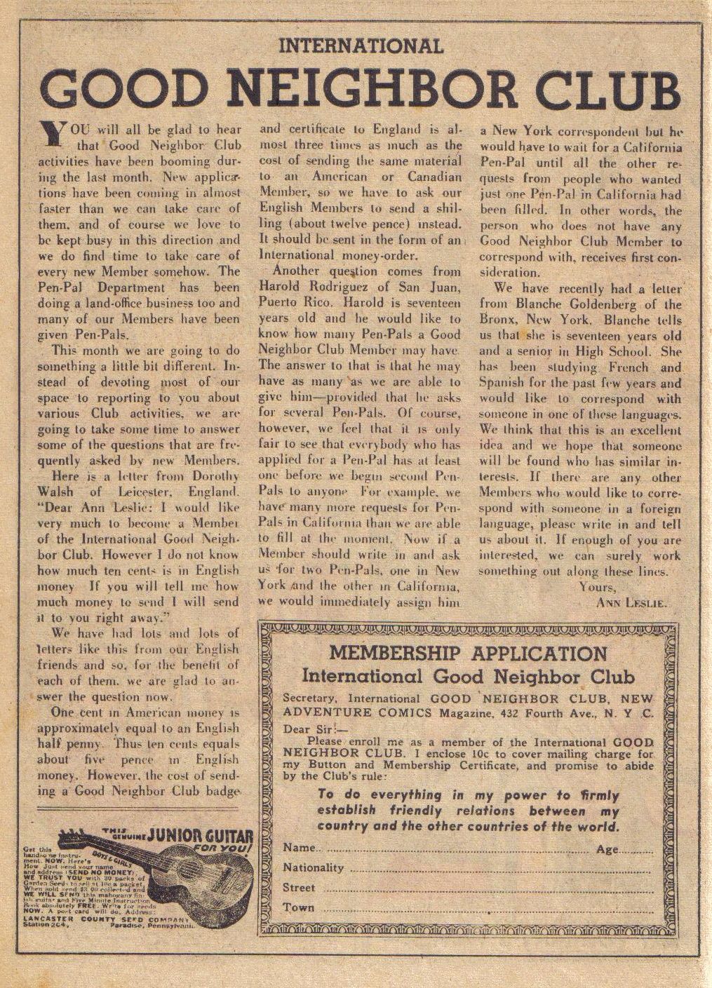 Read online Adventure Comics (1938) comic -  Issue #24 - 42