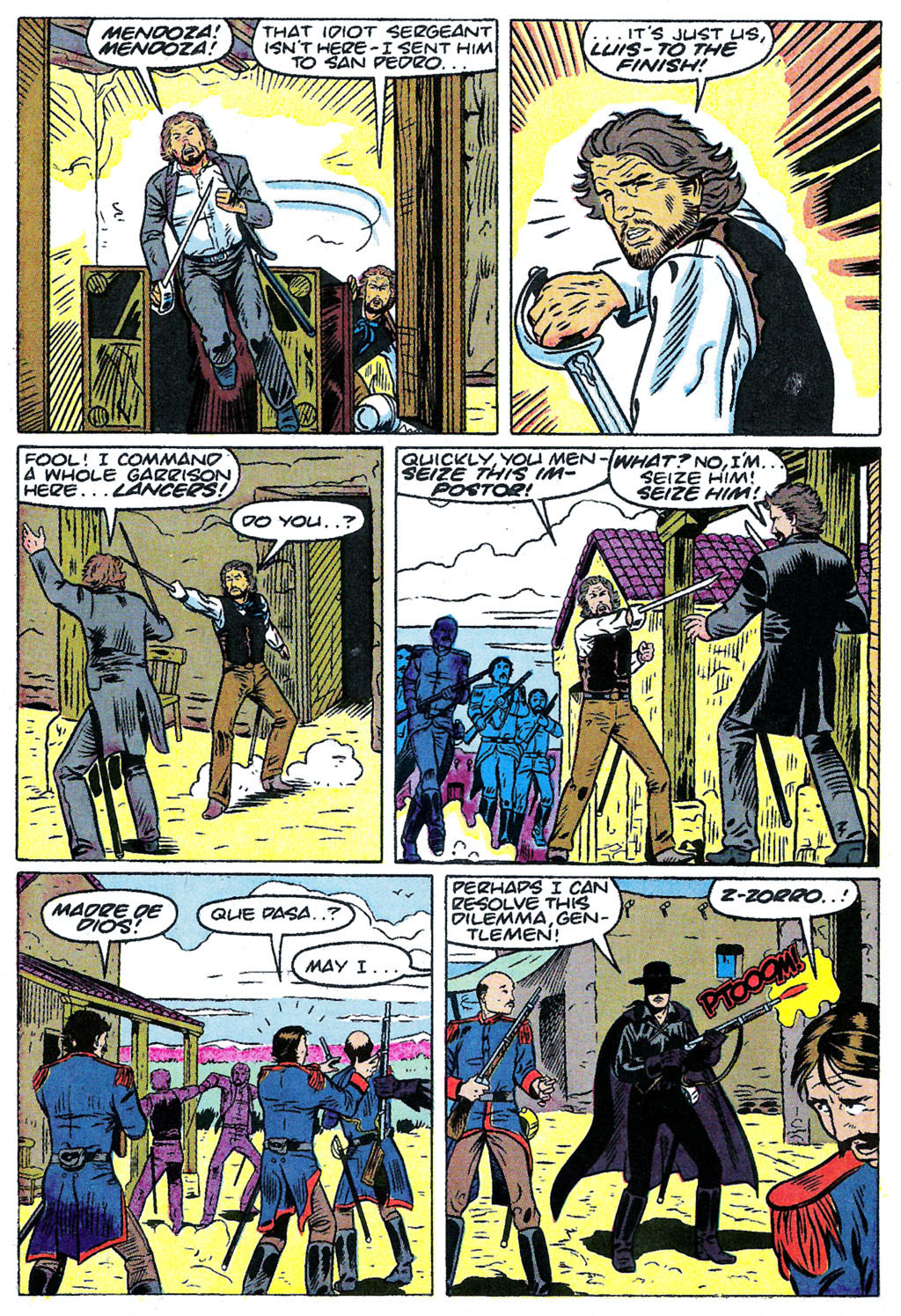 Read online Zorro (1990) comic -  Issue #9 - 17