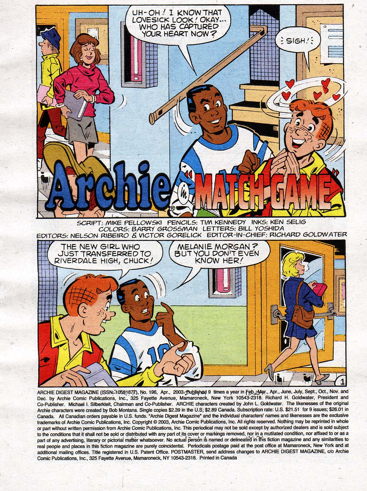 Read online Archie Digest Magazine comic -  Issue #196 - 2