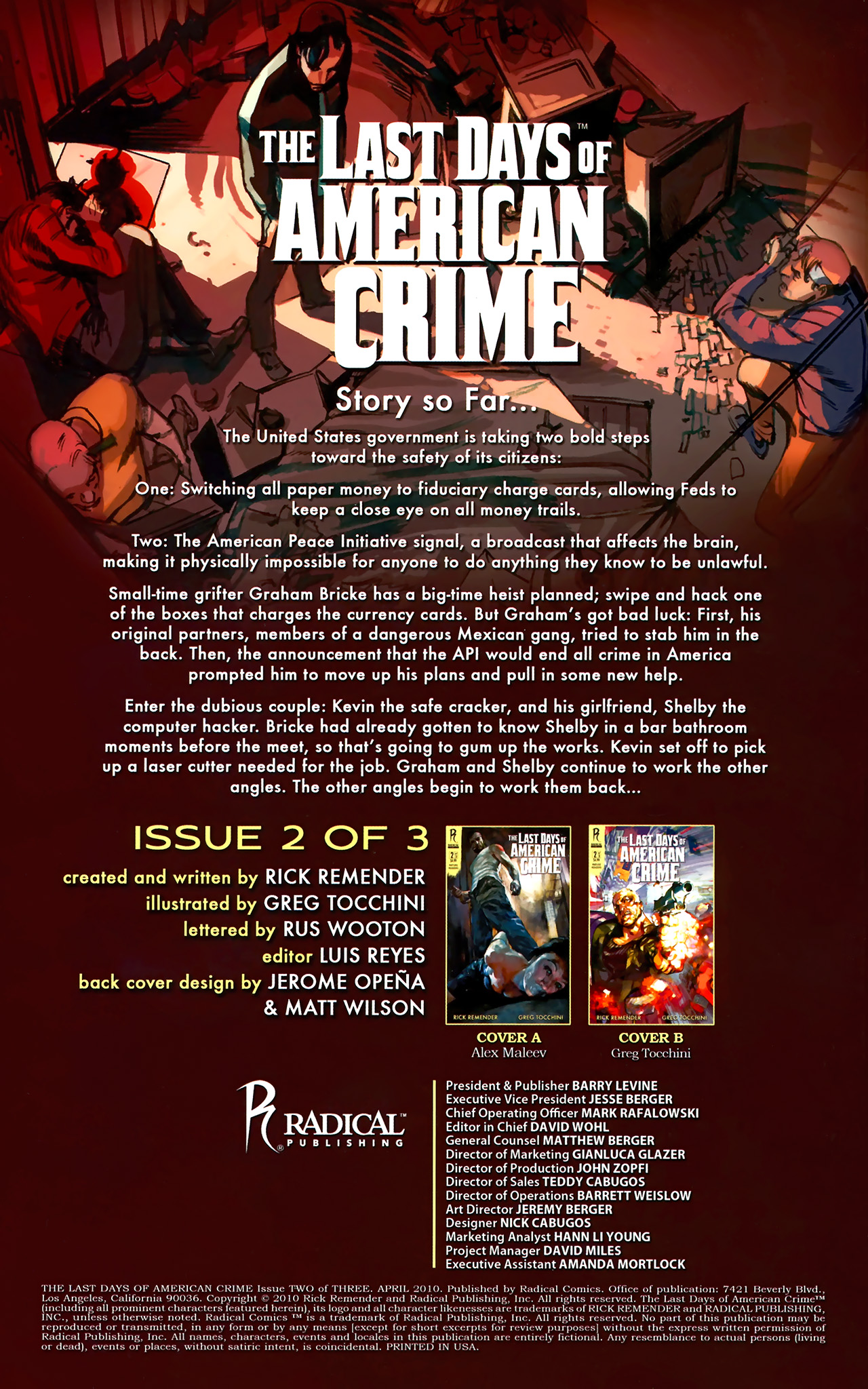 Read online The Last Days of American Crime comic -  Issue #2 - 3
