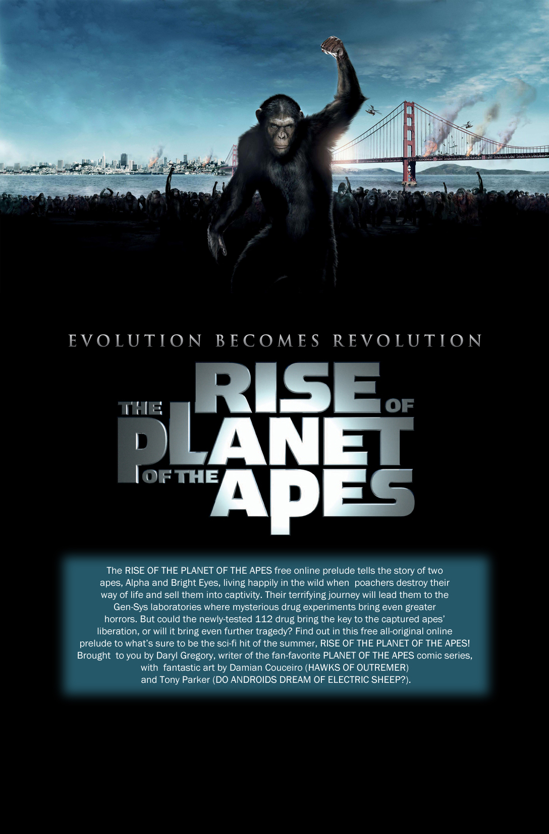 Read online Rise of the Planet of the Apes Prequel comic -  Issue # Full - 2