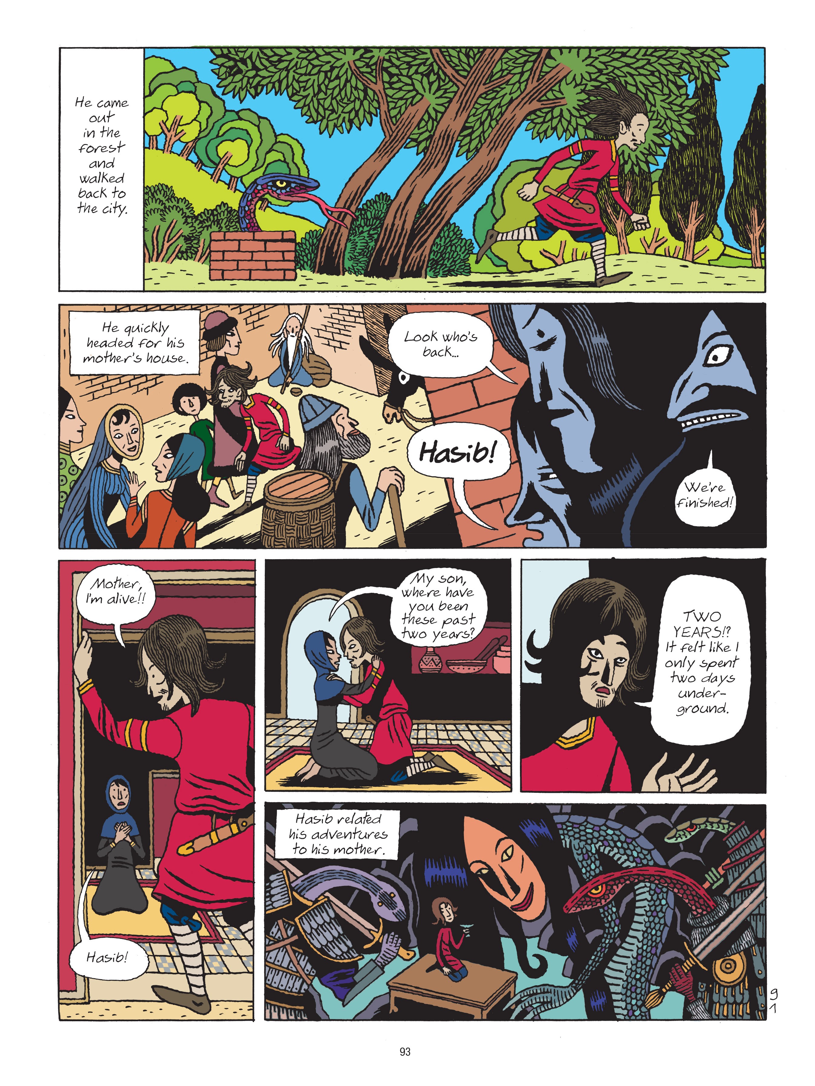 Read online A Tale of a Thousand and One Nights: HASIB & the Queen of Serpents comic -  Issue # TPB - 93