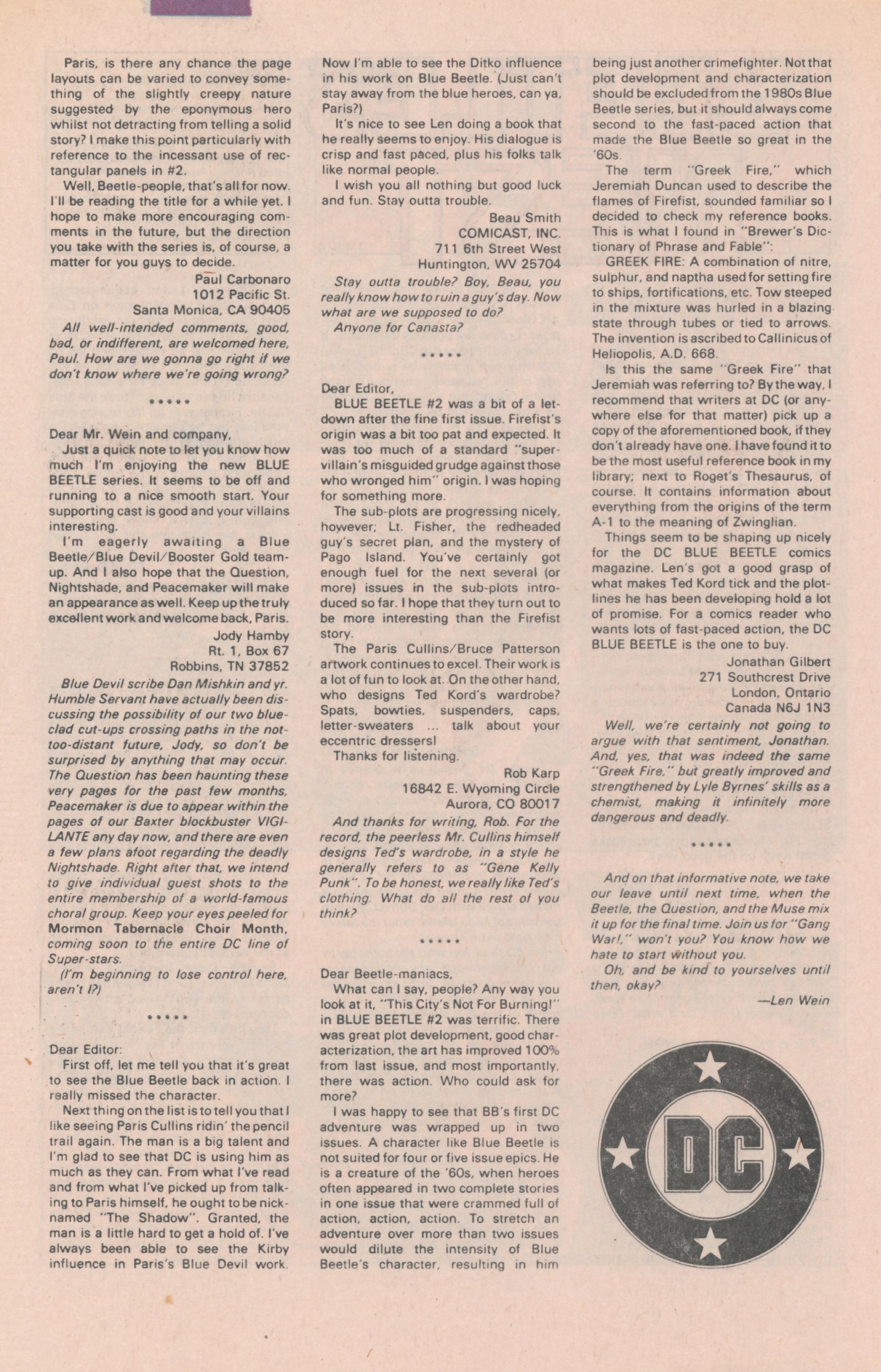 Read online Blue Beetle (1986) comic -  Issue #6 - 34