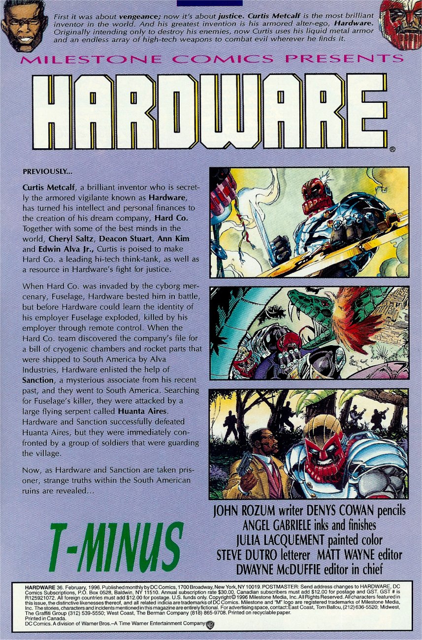 Read online Hardware comic -  Issue #36 - 2