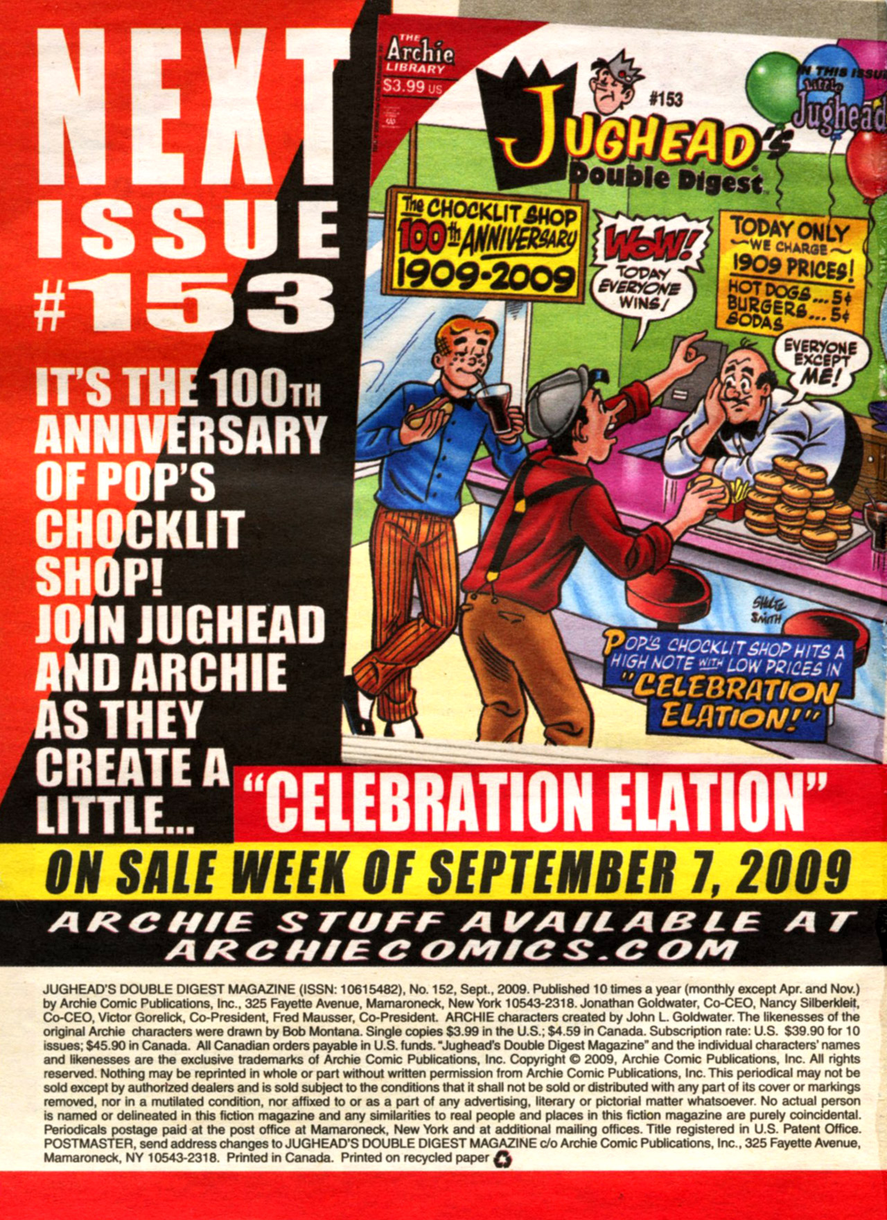 Read online Jughead's Double Digest Magazine comic -  Issue #152 - 178