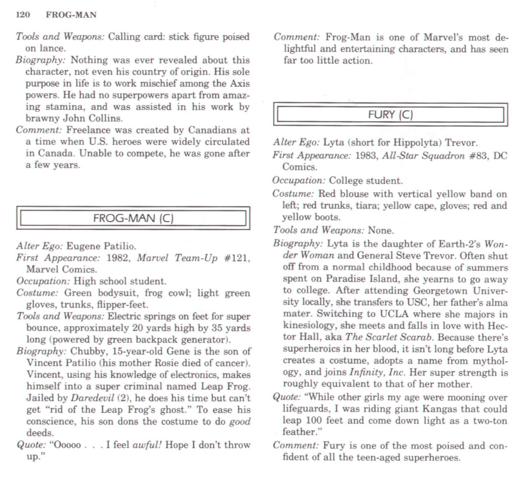 Read online The Encyclopedia of Superheroes comic -  Issue # TPB (Part 2) - 39