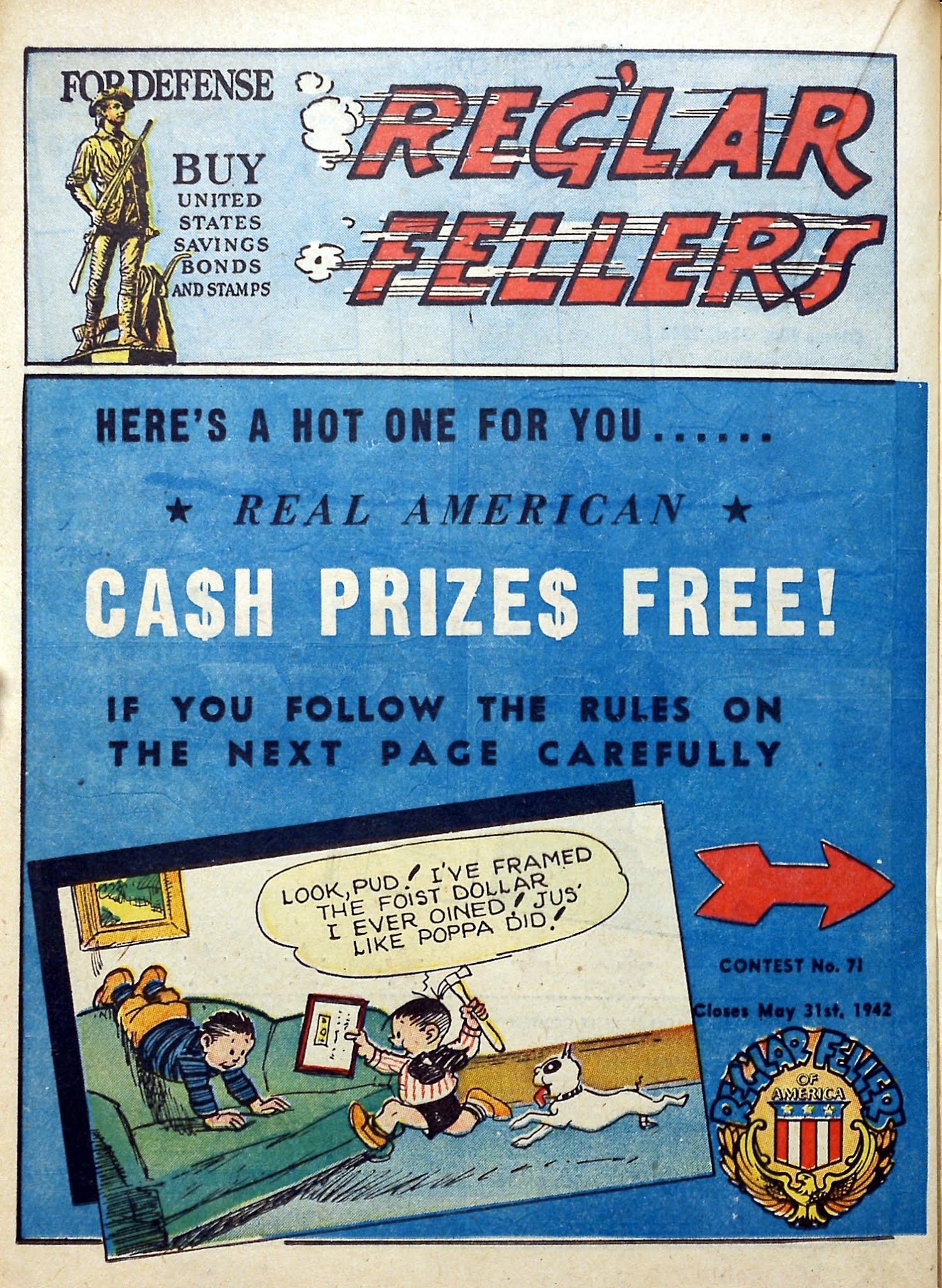 Read online Reg'lar Fellers Heroic Comics comic -  Issue #12 - 38