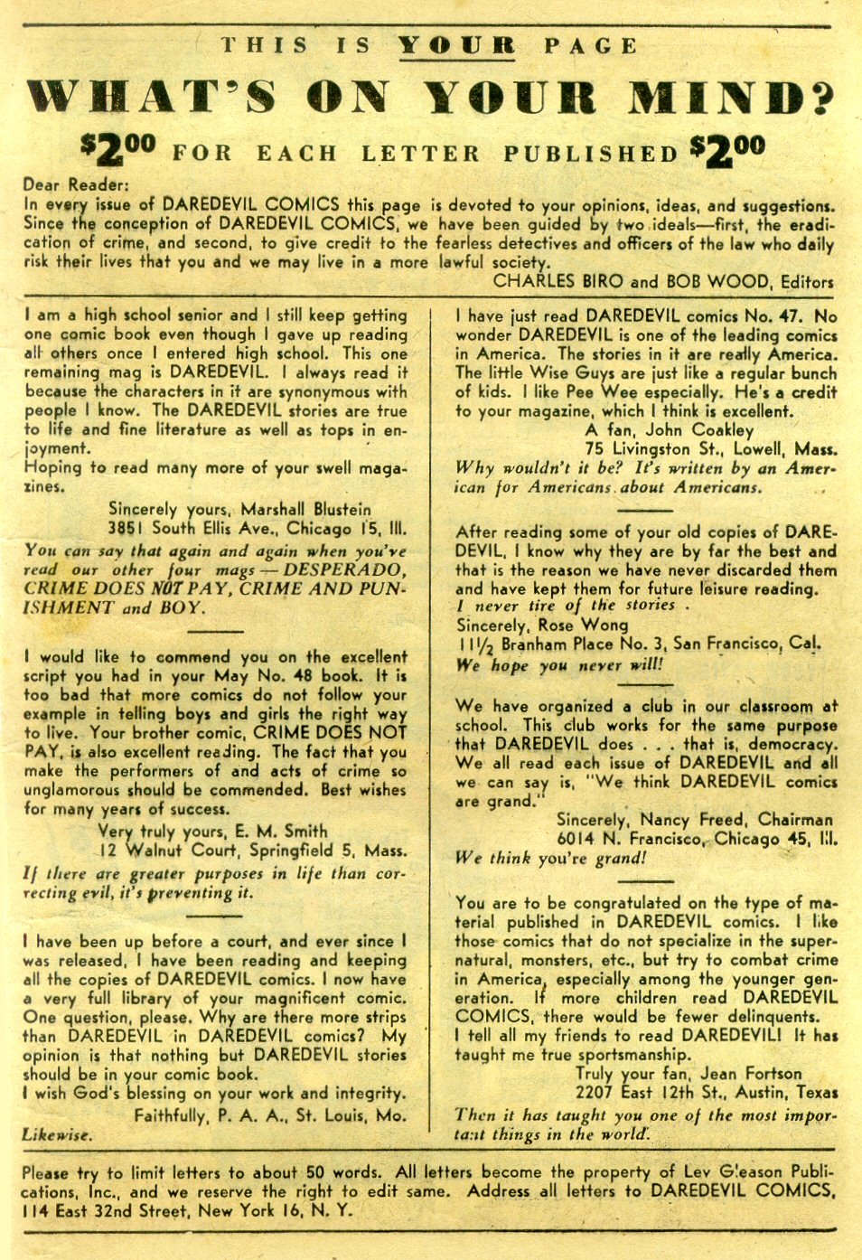 Read online Daredevil (1941) comic -  Issue #50 - 49