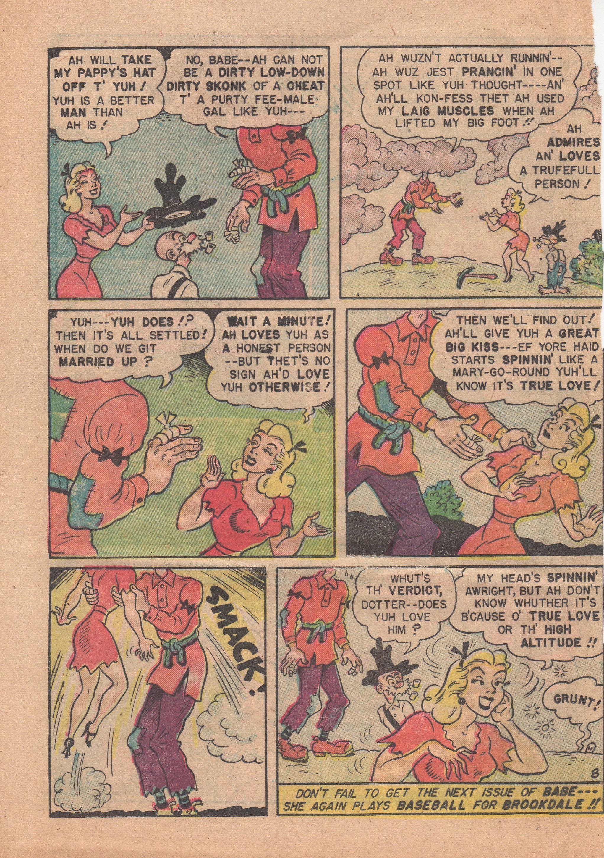 Read online Babe (1948) comic -  Issue #5 - 44
